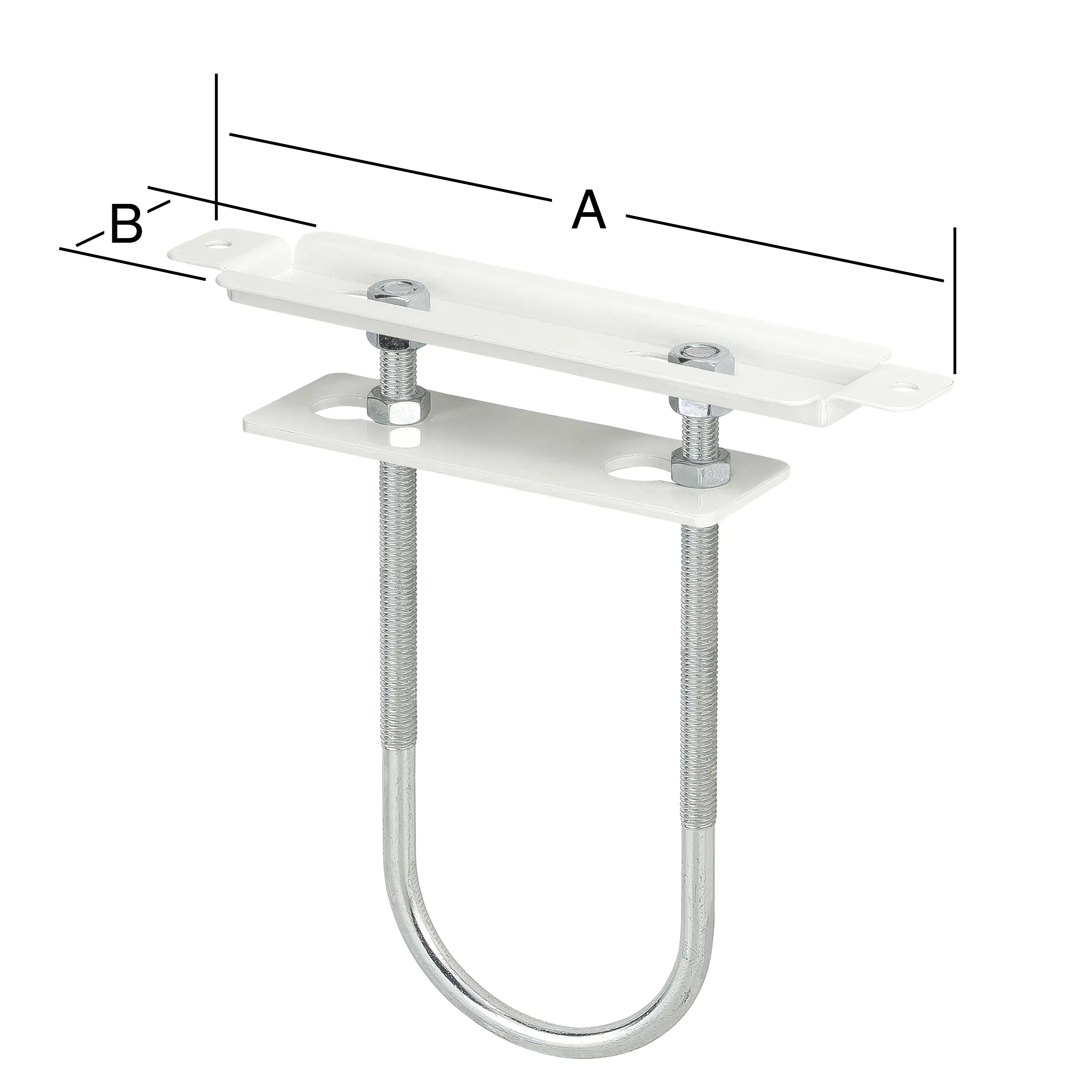 Vormann Vario-Heizkörperkonsolen weiß 19 x 4.5 cm