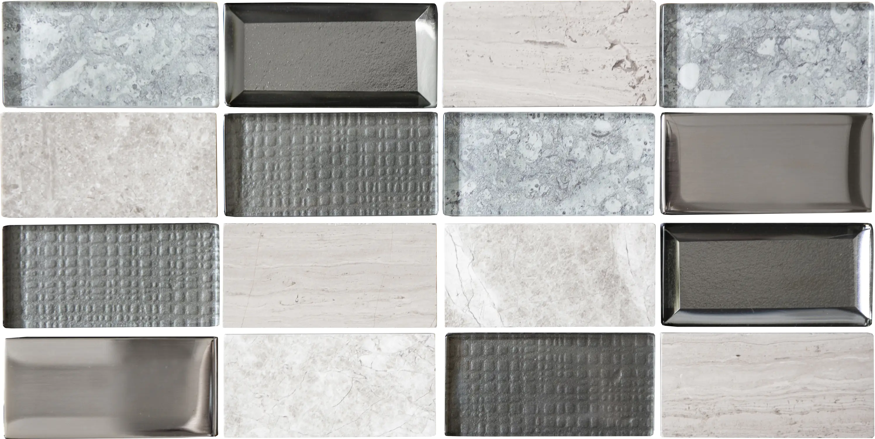 Mosaik Pronto uno 15 x 30 cm grau