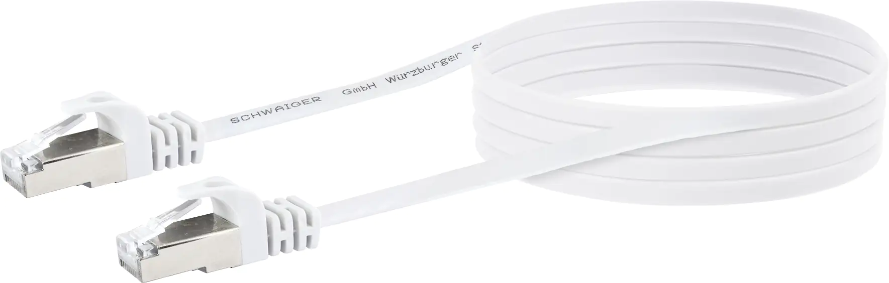 Schwaiger CAT 6 Netzwerkflachkabel (U/FTP) 5 Meter, weiß Schwaiger CAT 6 Netzwerkflachkabel (U/FTP) 5 Meter, weiß
