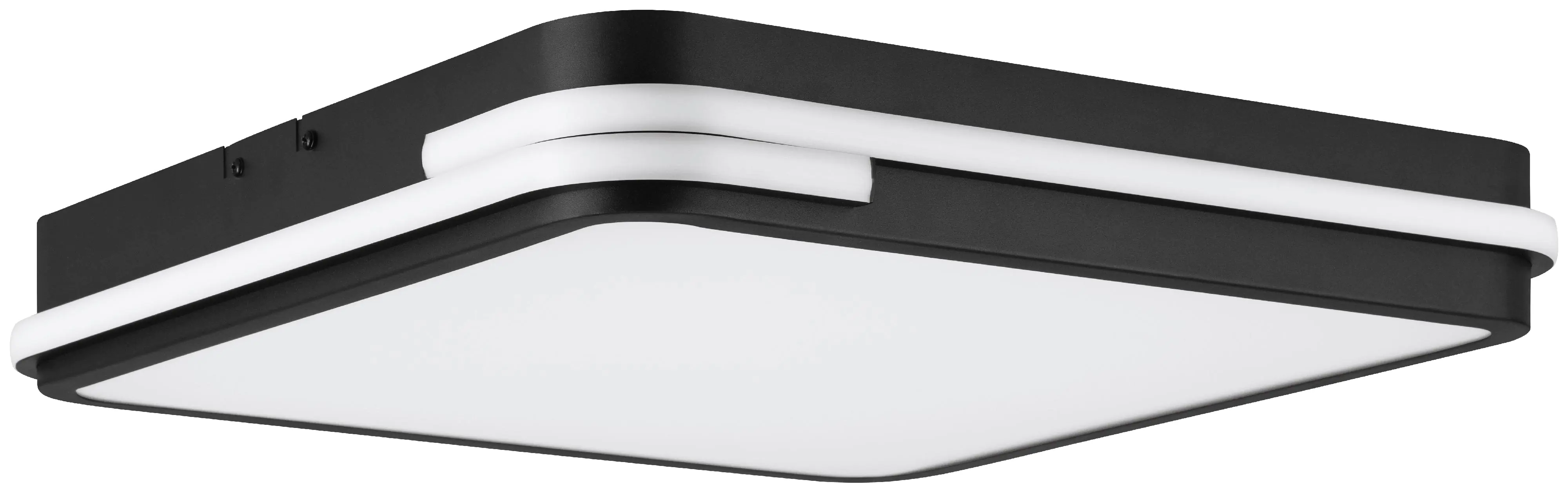 Eglo Connect LED Deckenleuchte Genovese-Z schwarz weiß 47 x 47 cm