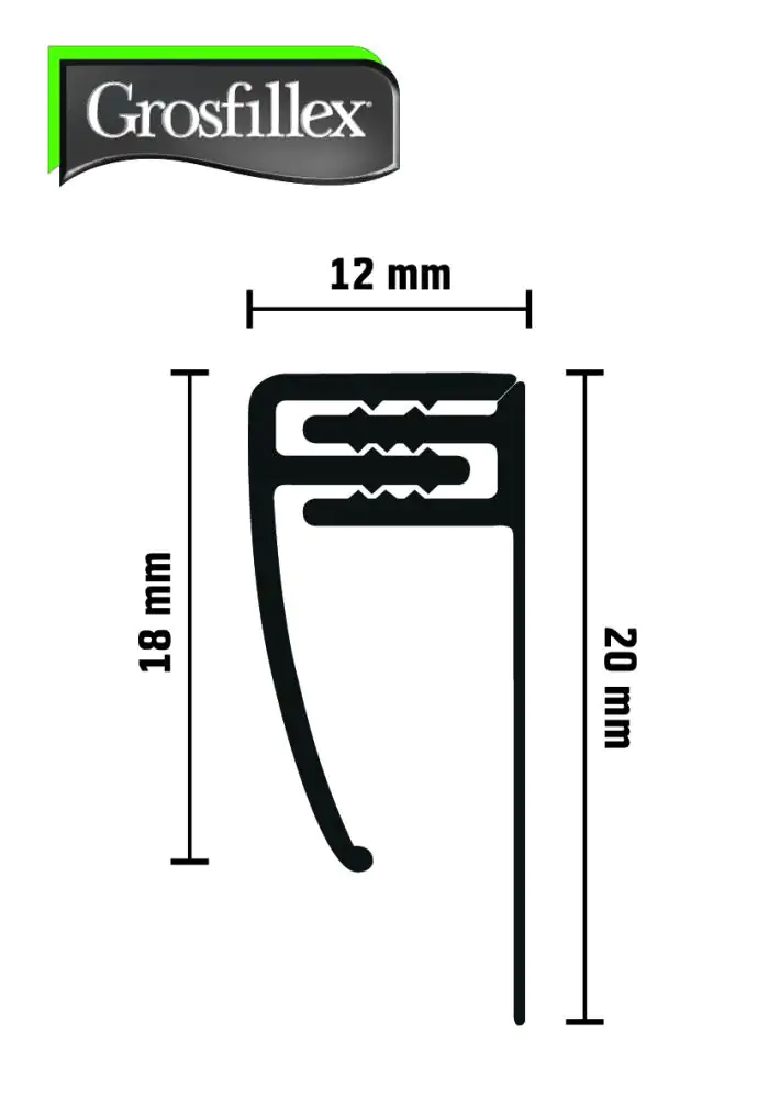 Kunststoff Abschlussprofil Cotton klippbar 260 cm