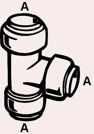 Cornat T-Stück Ø 15 mm