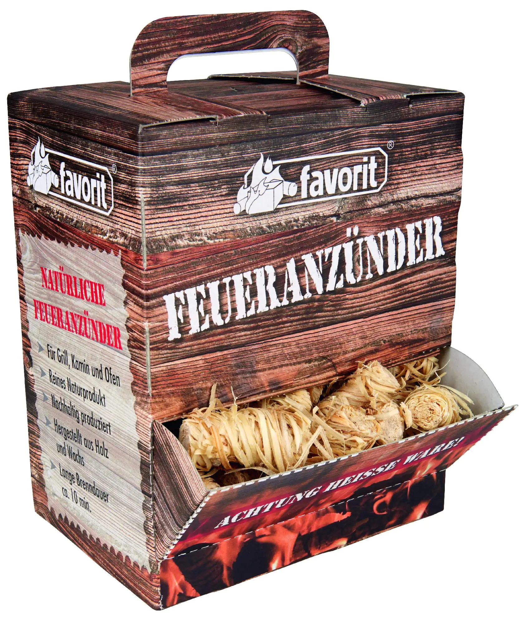 Favorit Feuerkiste Öko-Zündwolle 100 Stück