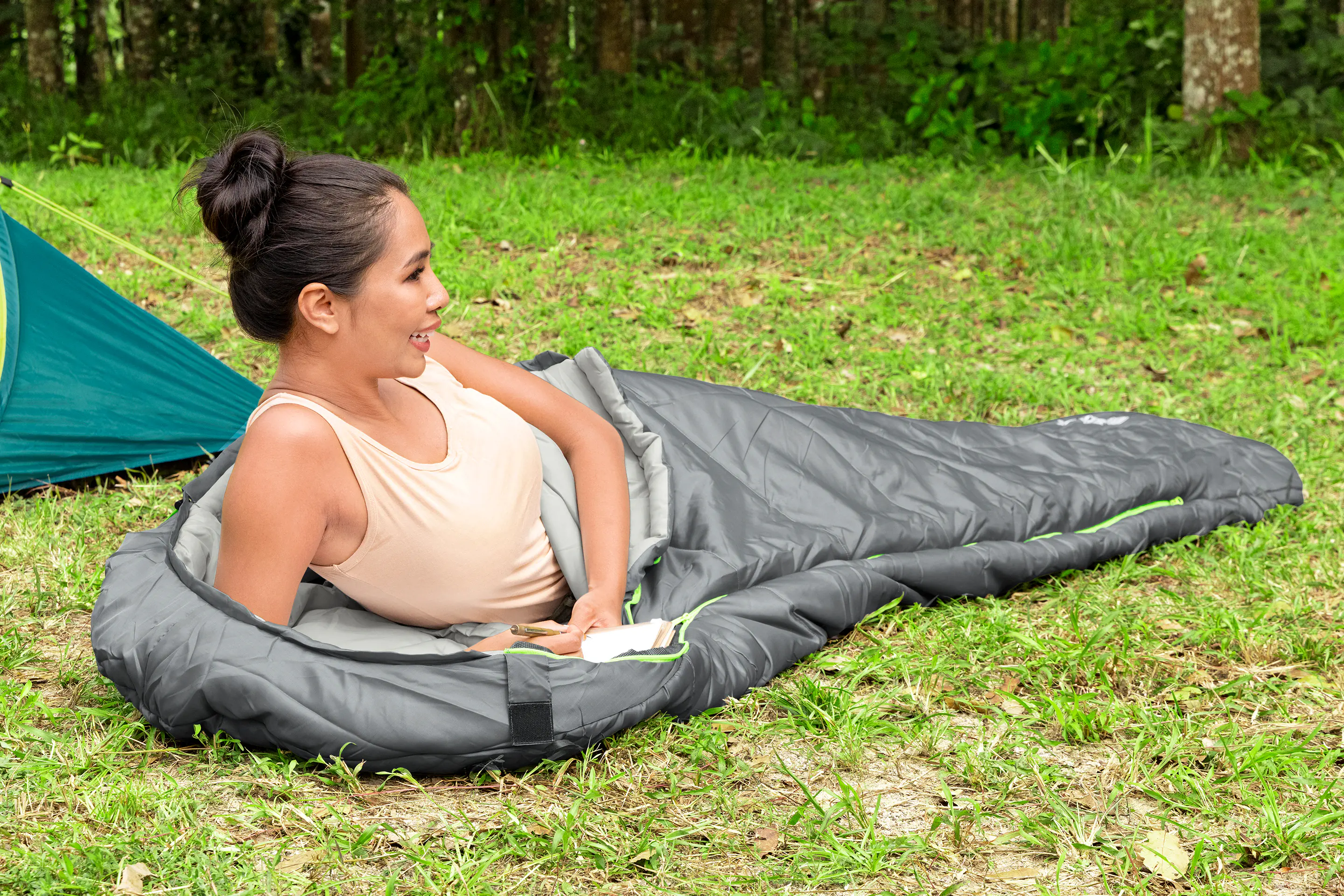 Bestway Mumienschlafsack Hiberhide 0 grau 230 x 80 x 55 cm