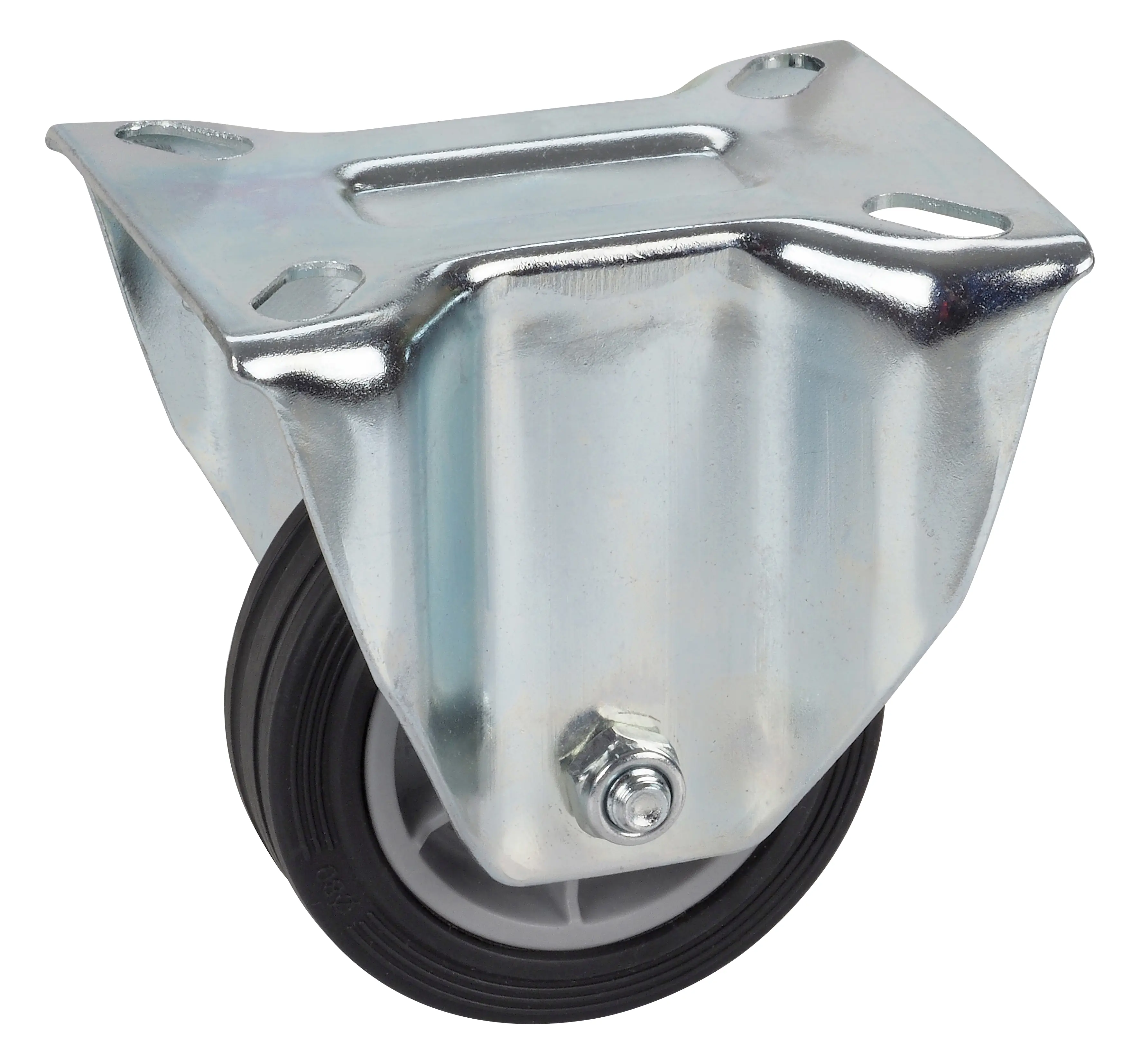 Transportgeräte-Bockrolle 80 x 26 mm Tragkr. 50 kg