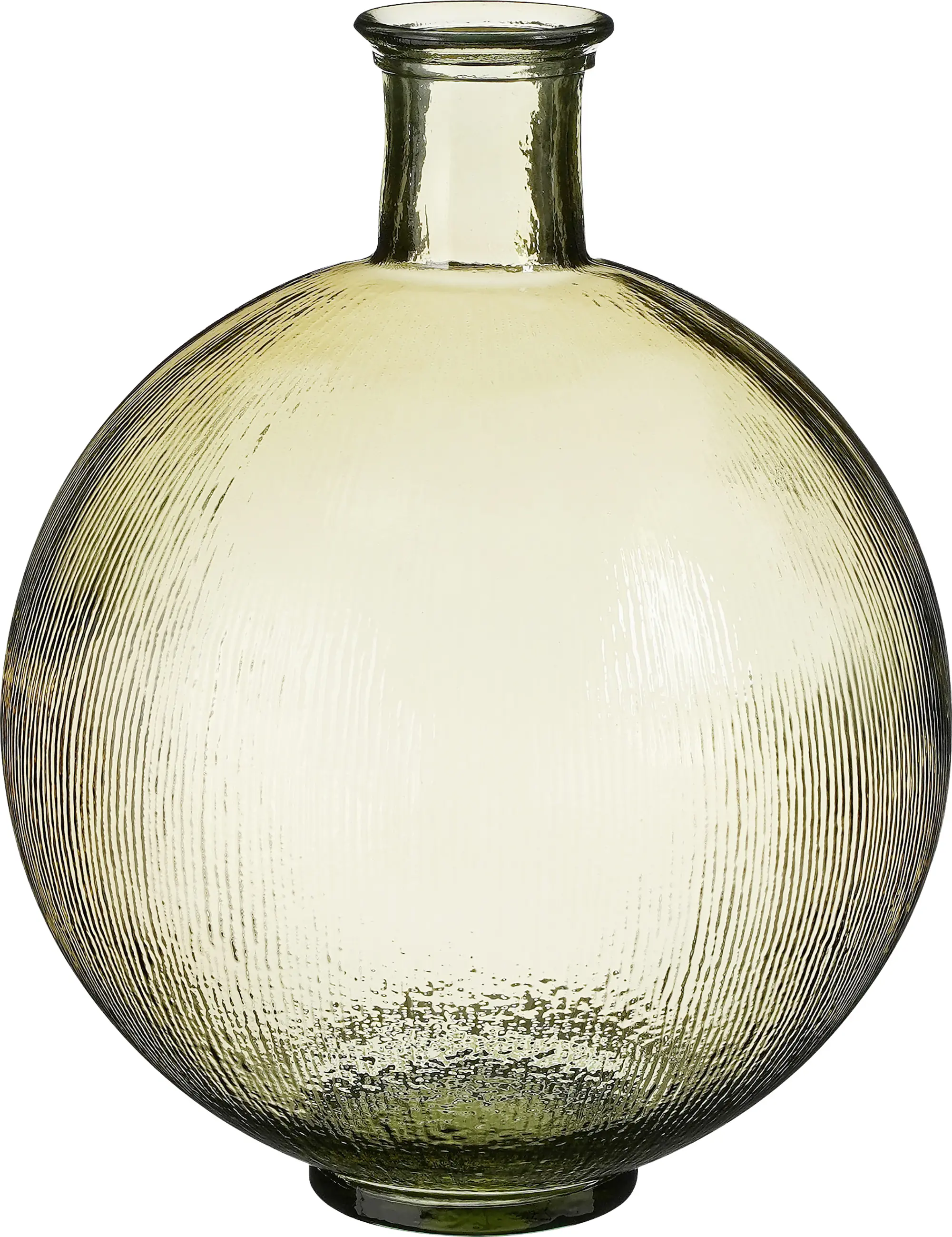 Mica Flasche Firenza hellbraun Recyeltes Glas Ø 34 x 42 cm