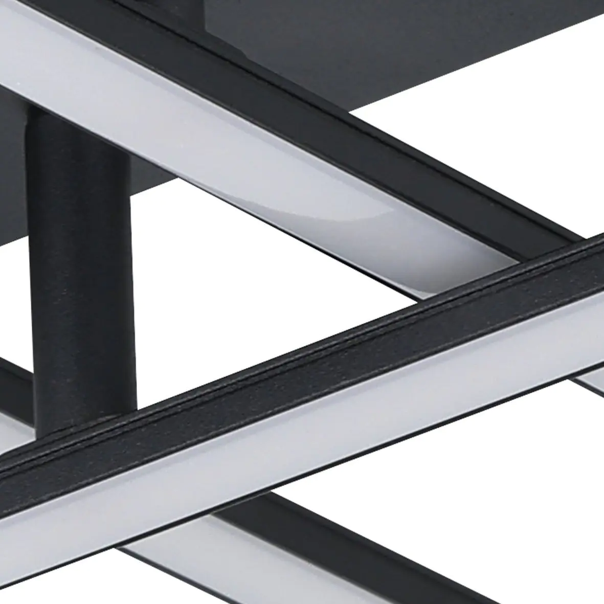 Eglo LED Deckenleuchte Lasana 3 schwarz 50 x 50 cm warmweiß