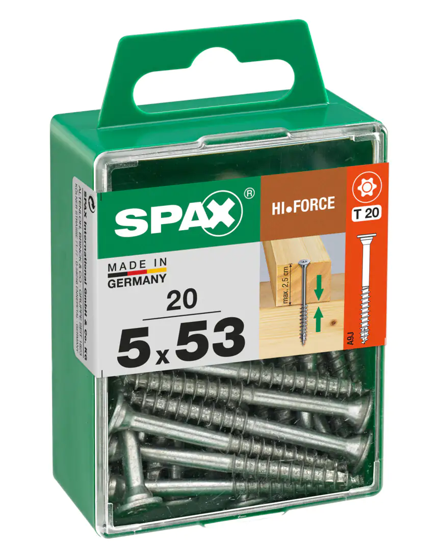 Spax Universalschrauben 5.0 x 53 mm TX 20 - 20 Stk.