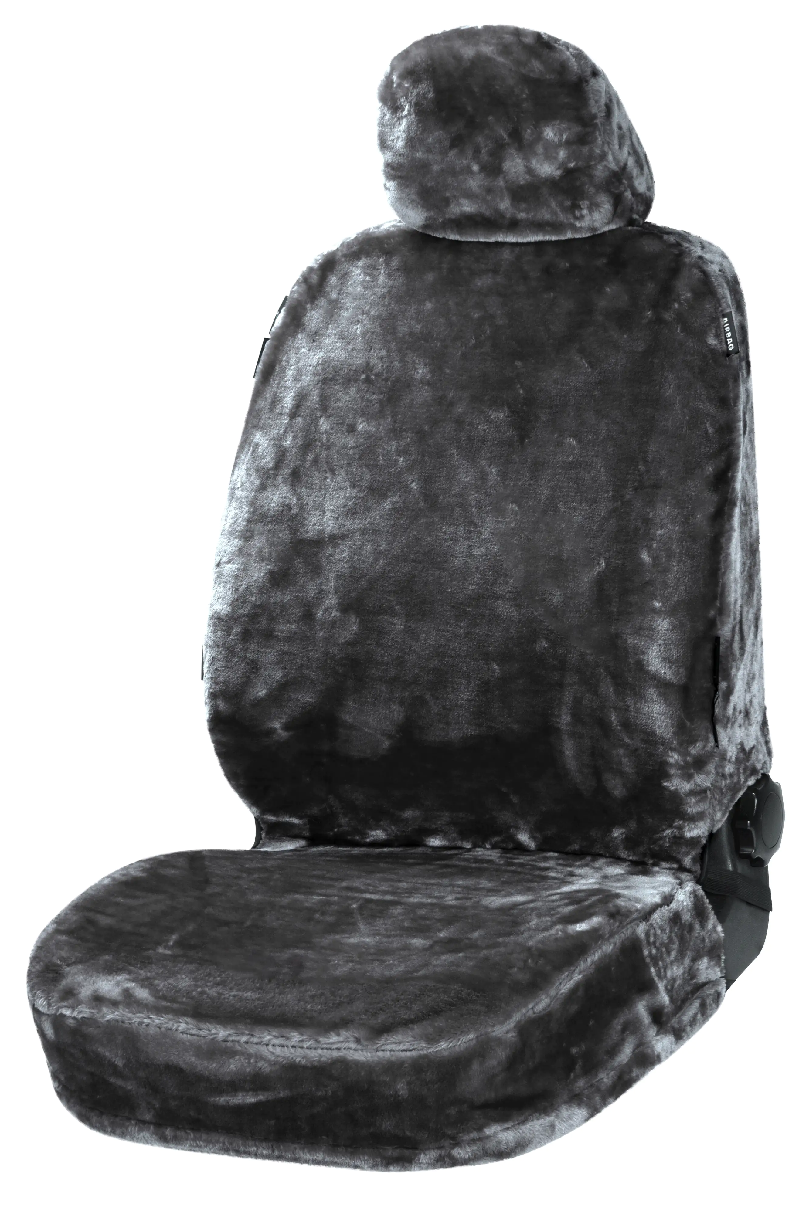 Walser Autositzbezug Kunstfell Teddy anthrazit