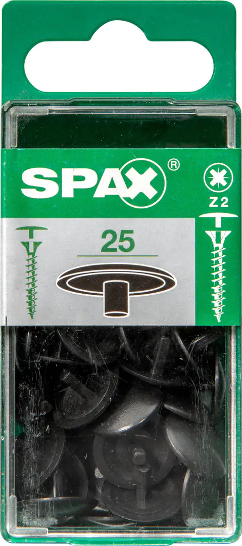 Spax Abdeckkappen braun zum stecken - 25 Stk. Spax Abdeckkappen braun zum stecken - 25 Stk.