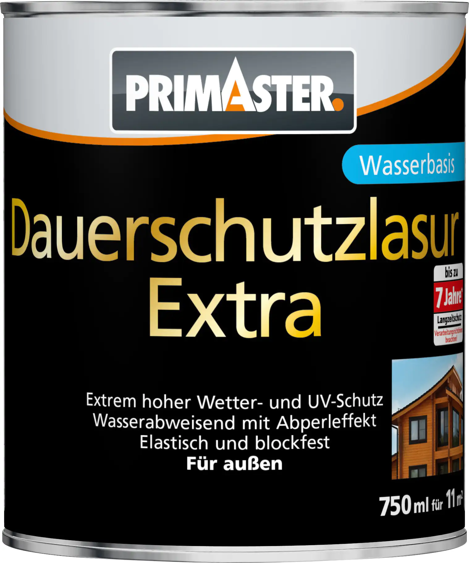 4001044138441 Primaster Dauerschutzlasur Extra 750 ml mahagoni