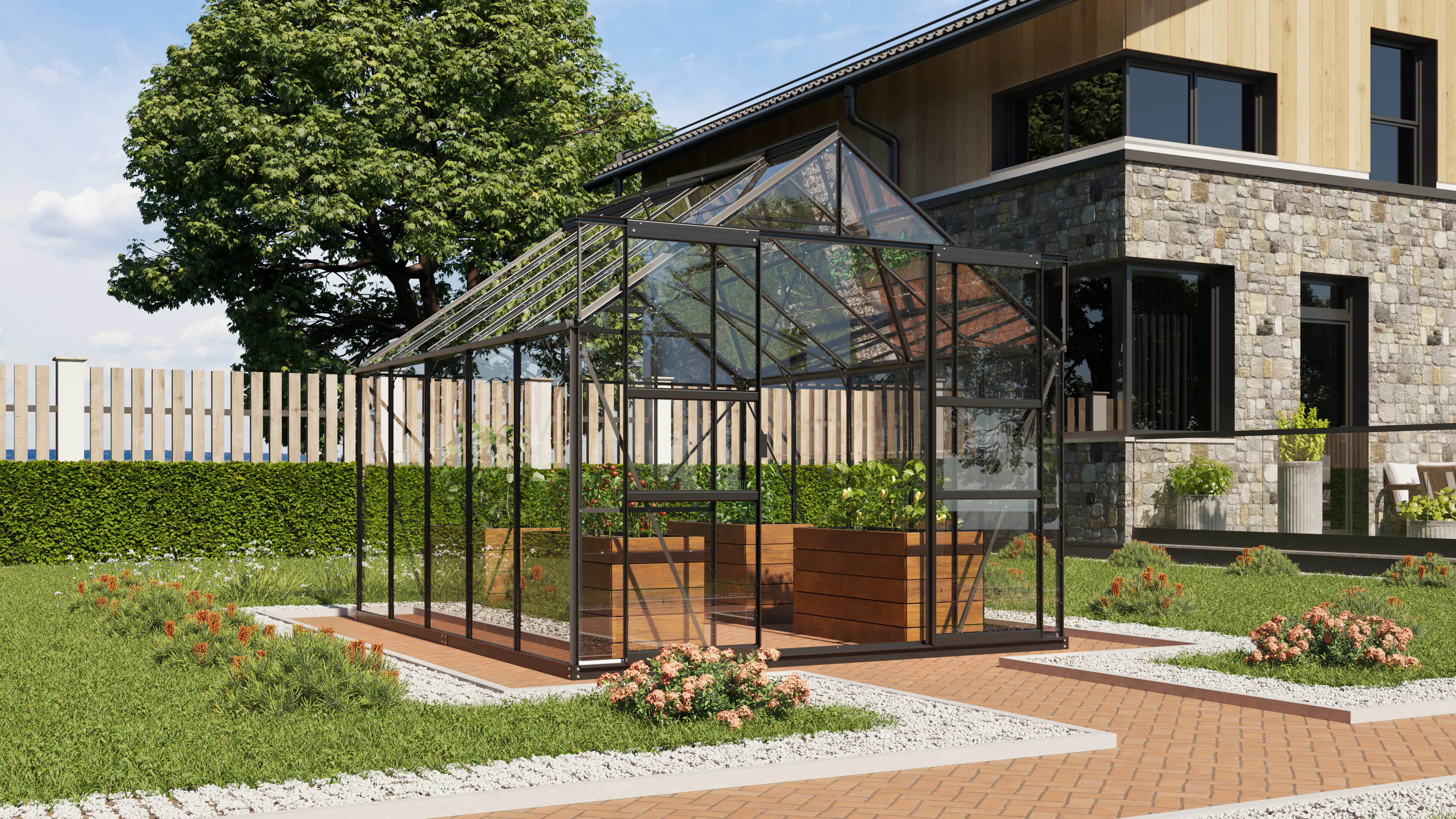 Vitavia Gewächshaus Mars 8300 254 x 317 cm 3 mm Sicherheitsglas Vitavia Gewächshaus Mars 8300 254 x 317 cm 3 mm Sicherheitsglas