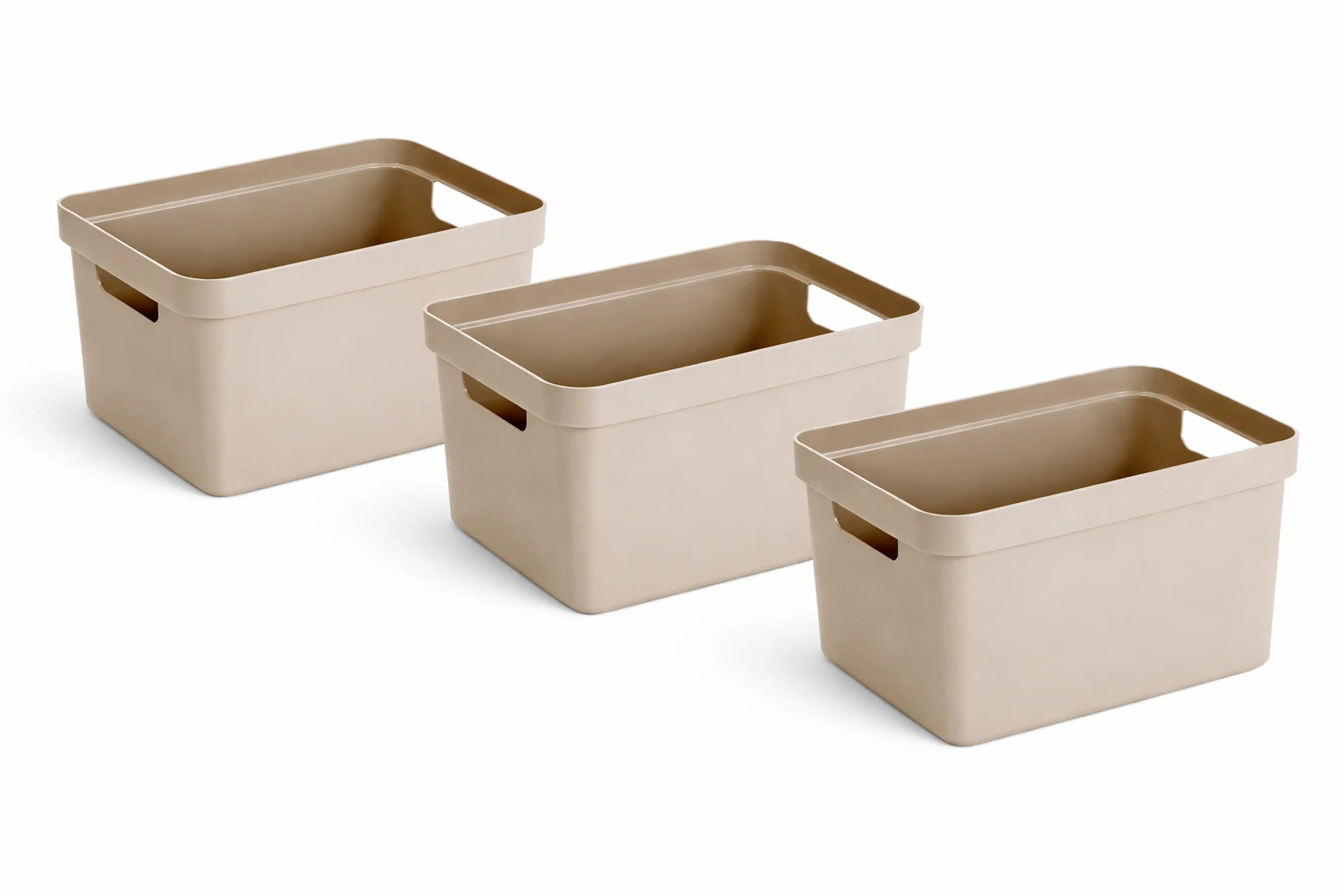 Sunware Aufbewahrungsbox Sigma Home 18L beige 3er Set