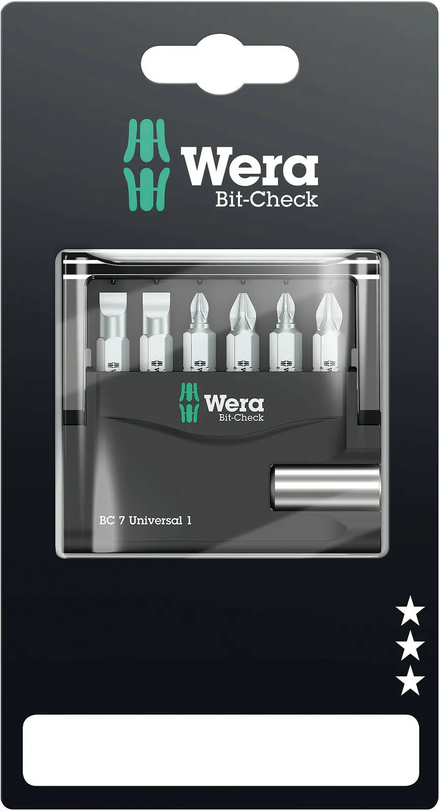 Wera Bit-Set Bit-Check BC 7 Universal 1 7-teilig