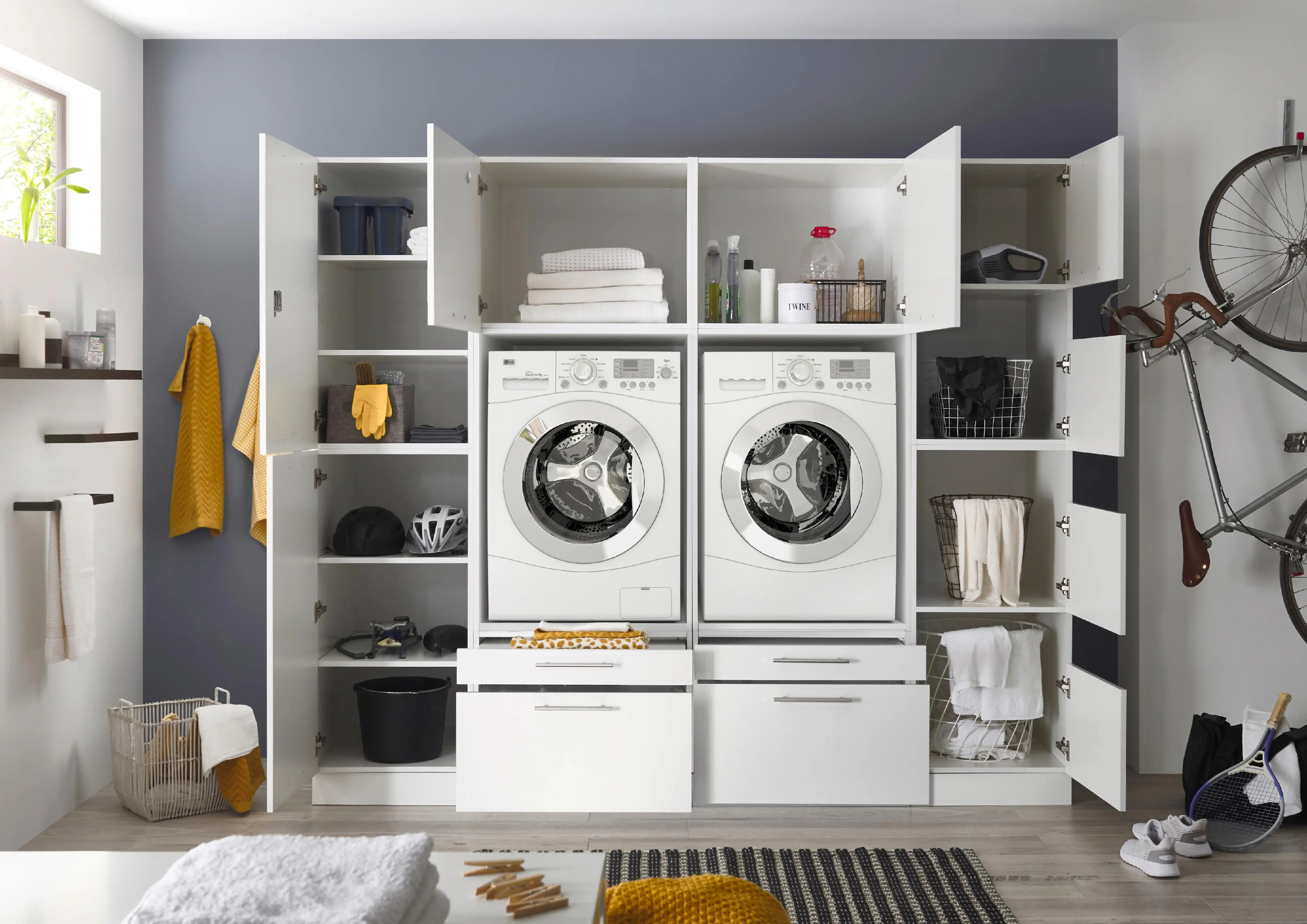 Respekta Waschmaschinenschrank Clara Waschmaschinenumbauschrank HWRSET14