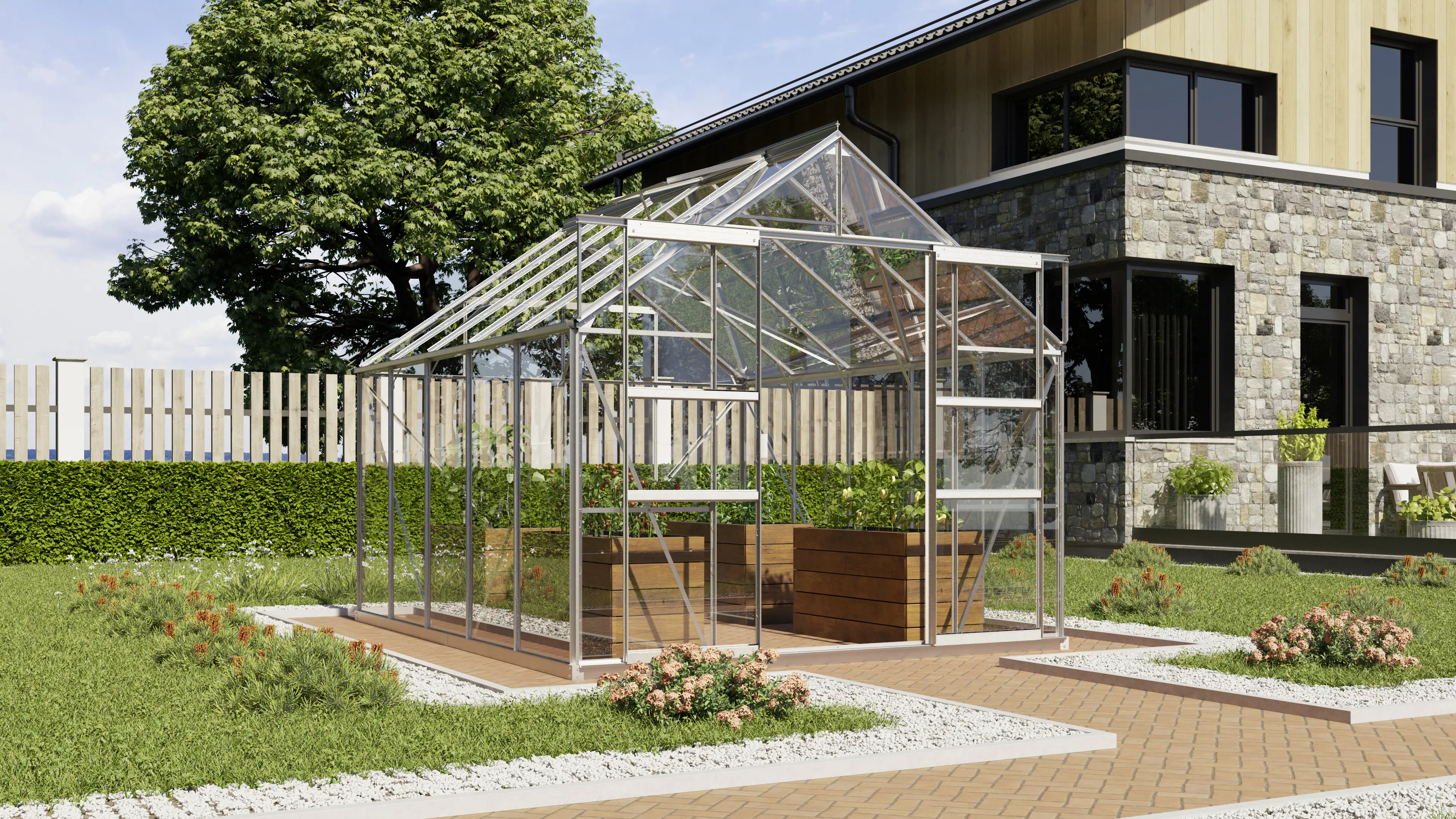 Vitavia Gewächshaus Mars 8300 254 x 317 cm 3 mm Sicherheitsglas Vitavia Gewächshaus Mars 8300 254 x 317 cm 3 mm Sicherheitsglas