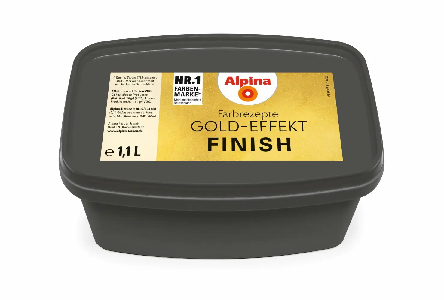 Alpina Innenfarbe Gold-Effekt 3 L Basis und 1 L Finish, samtig-schimmernd Alpina Innenfarbe Gold-Effekt 3 L Basis und 1 L Finish, samtig-schimmernd
