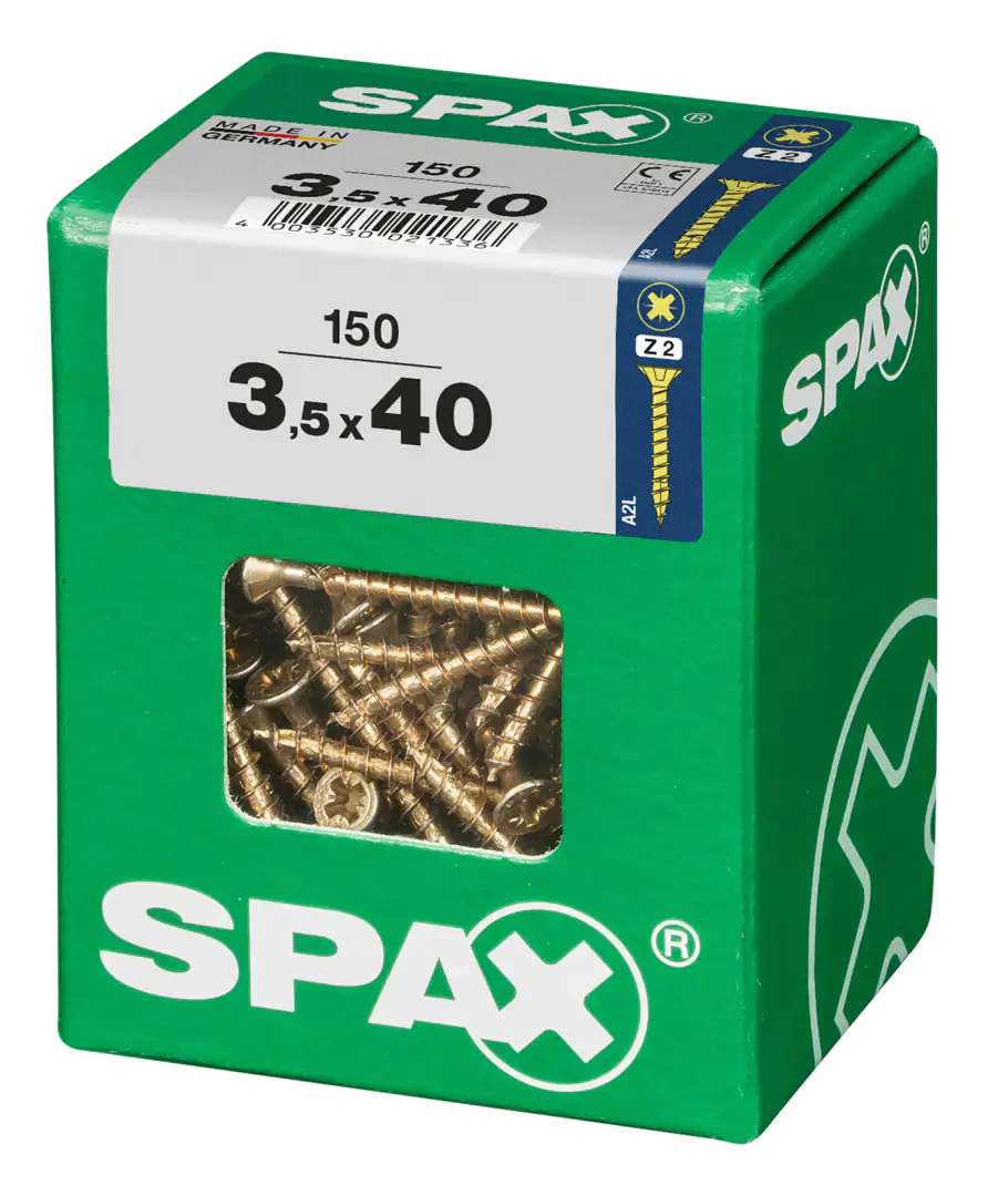 Spax Universalschrauben 3.5 x 40 mm PZ 2 - 150 Stk.