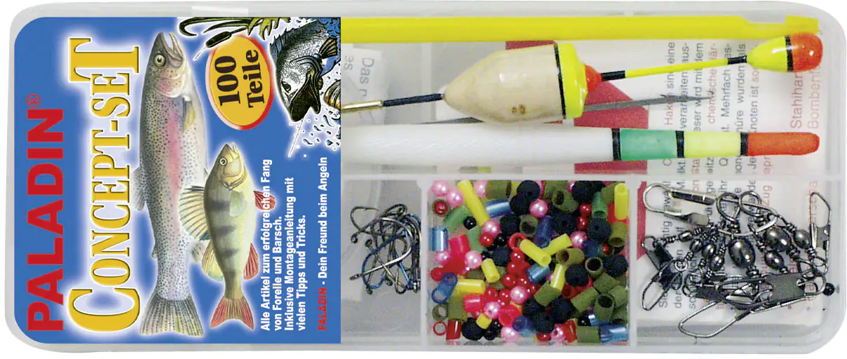 Classic Angelset Forelle ca 100 Teile/23,0x12,5x3,2cm Classic Angelset Forelle ca 100 Teile/23,0x12,5x3,2cm