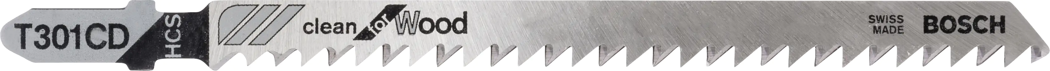 3165140016315 Bosch Stichsägeblatt T 301 CD Clean 117 mm T-Schaft 3 Stück