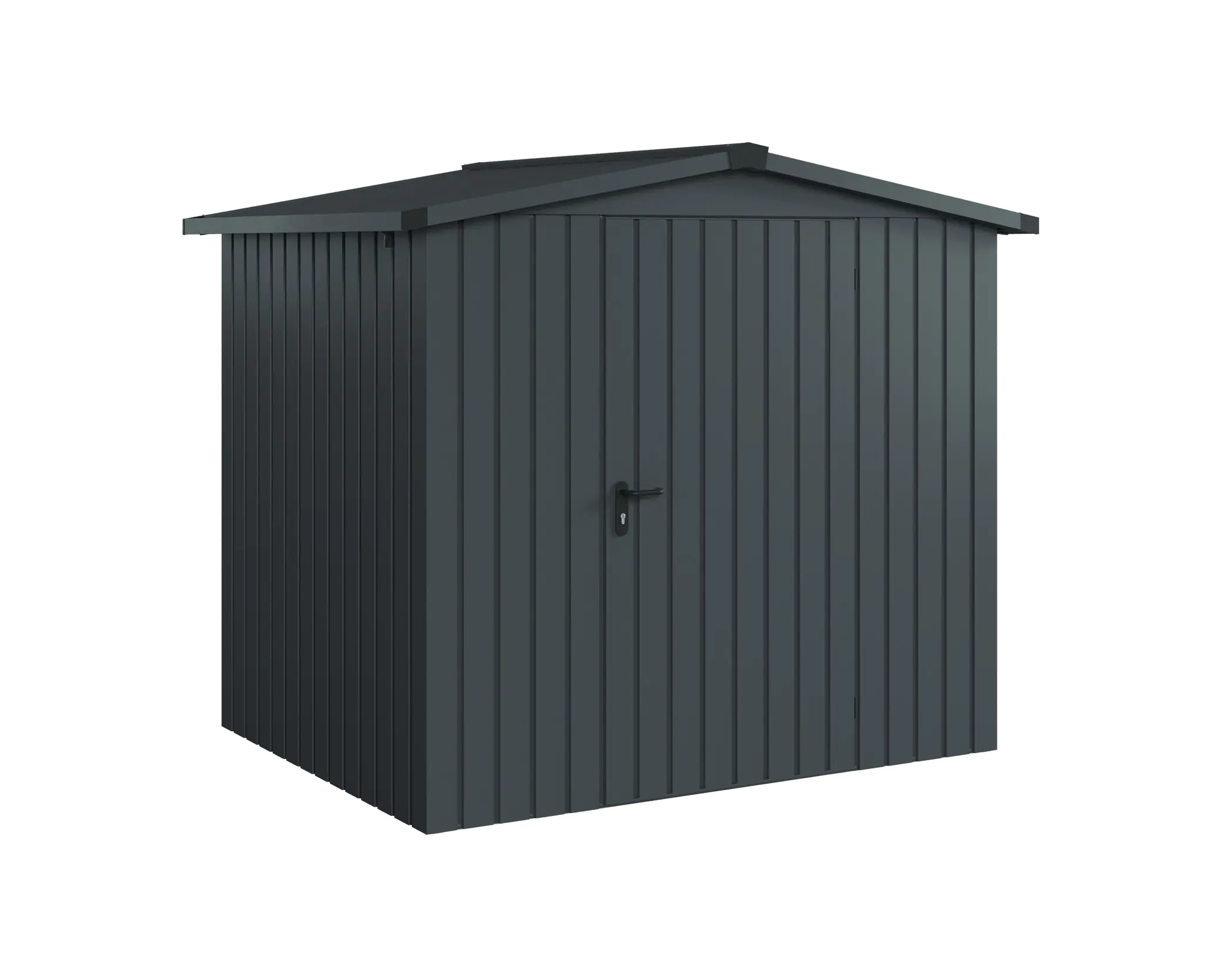 EcoStar Metallgerätehaus Euroline ESD4 anthrazit 214 x 166 cm 1-flg. EcoStar Metallgerätehaus Euroline ESD4 anthrazit 214 x 166 cm 1-flg.