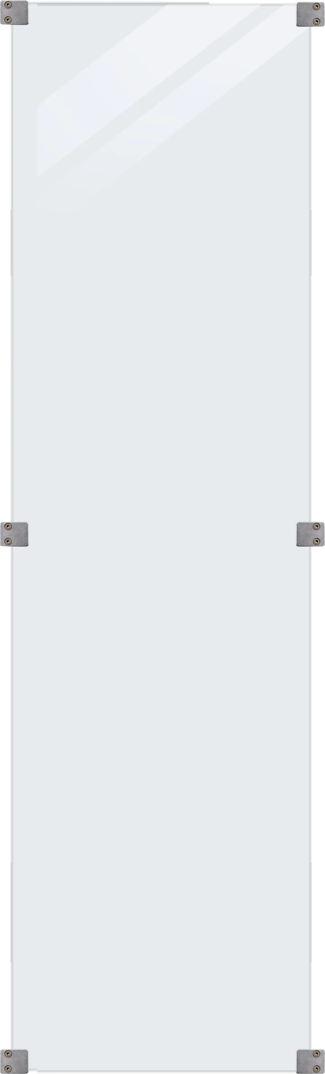 5703393729354 Plus Glaszaun 55,4 x 176 cm klares Glas gehärtetes 6 mm Glas