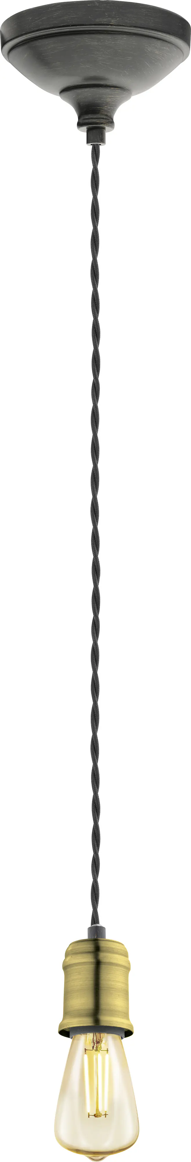 Eglo Pendelleuchte Yorth schwarz-gold Ø 12,5 cm E27