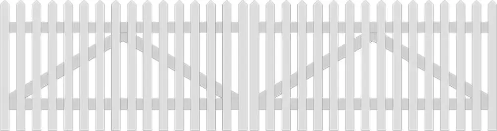 Plus Doppeltor Skagen 300 x 80 cm weiß