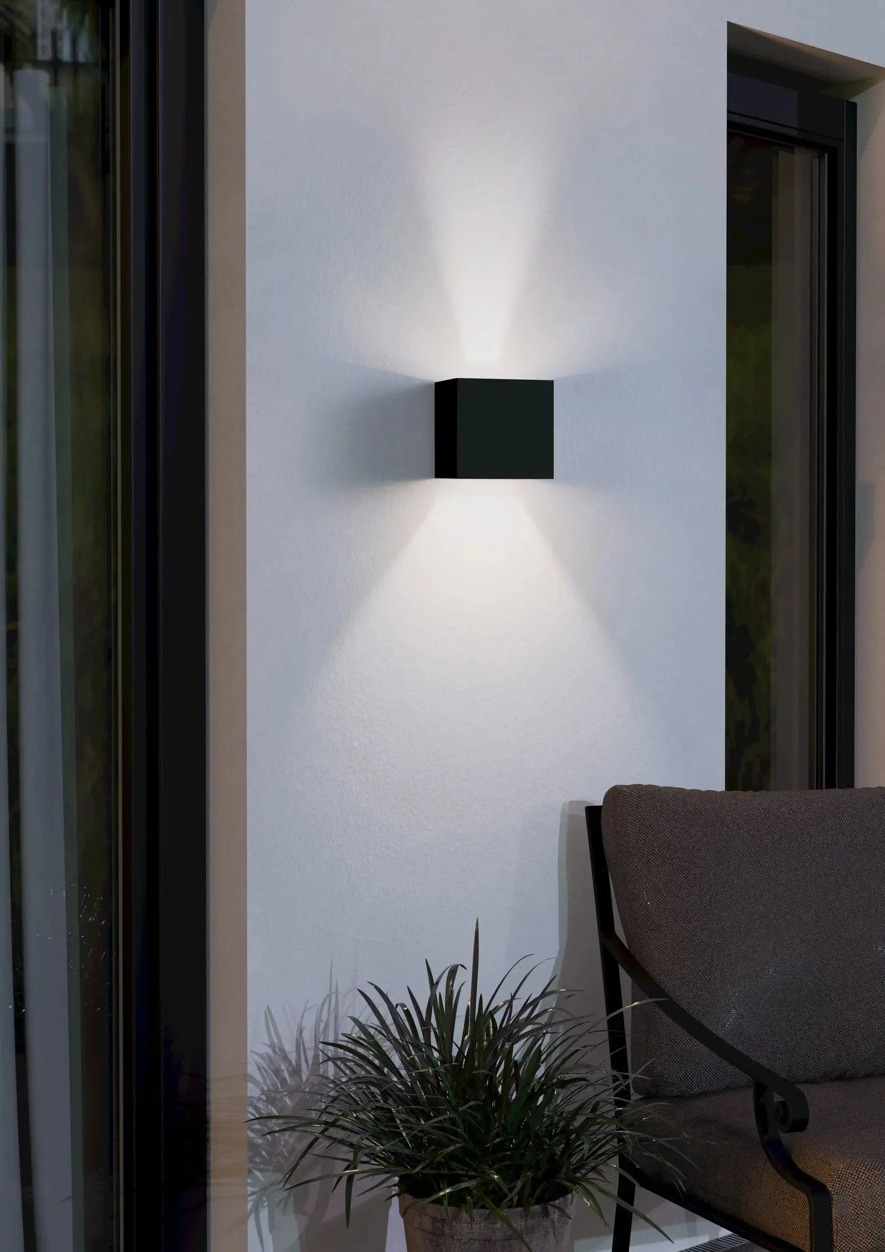 Eglo LED Außenwandleuchte Barcarola-E 4,5 W, Kunststoff, schwarz