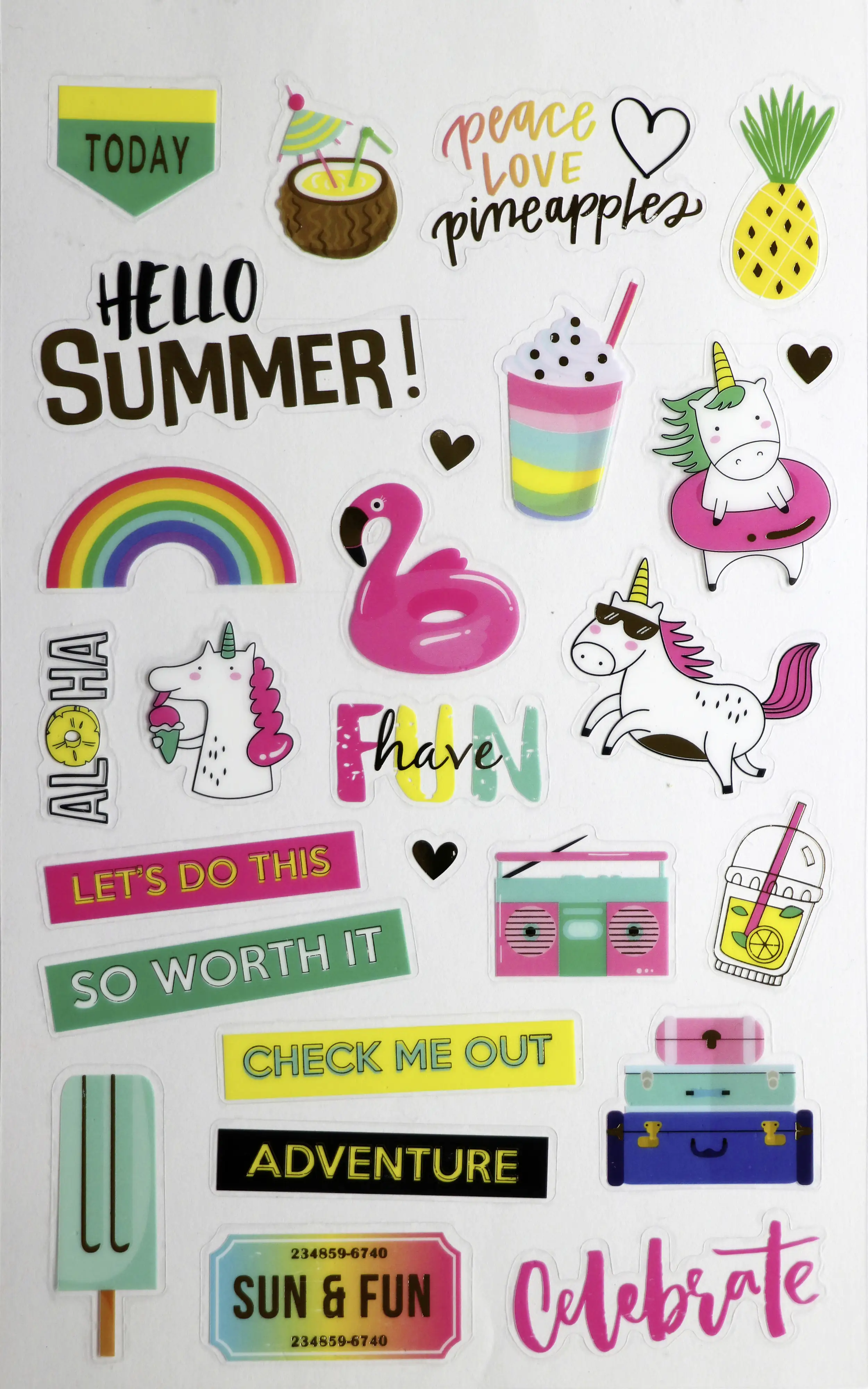 Glorex Sticker-Buch Summer Fun