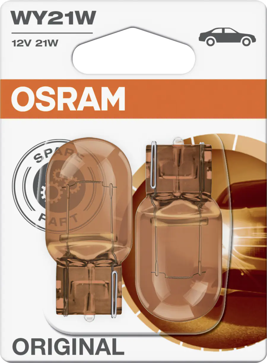 Osram Original Signallampe WY21W 12V 25W gelb, 2 Stück Osram Original Signallampe WY21W 12V 25W gelb, 2 Stück