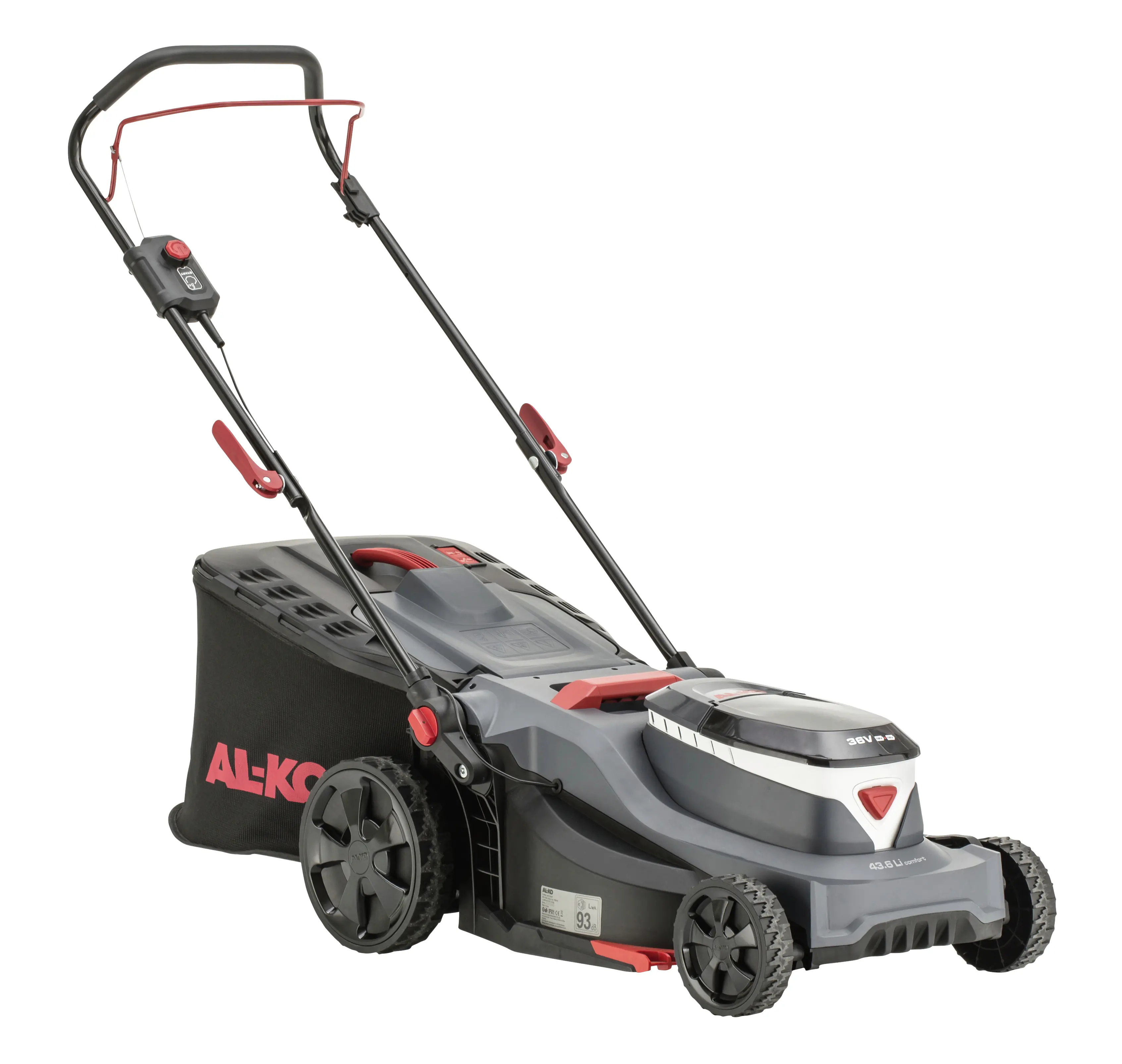  AL-KO Akku-Rasenmäher 43.6 Li Comfort 18/36 V 43 cm Schnittbreite inkl. 2 Akkus und Doppel-Ladegerät