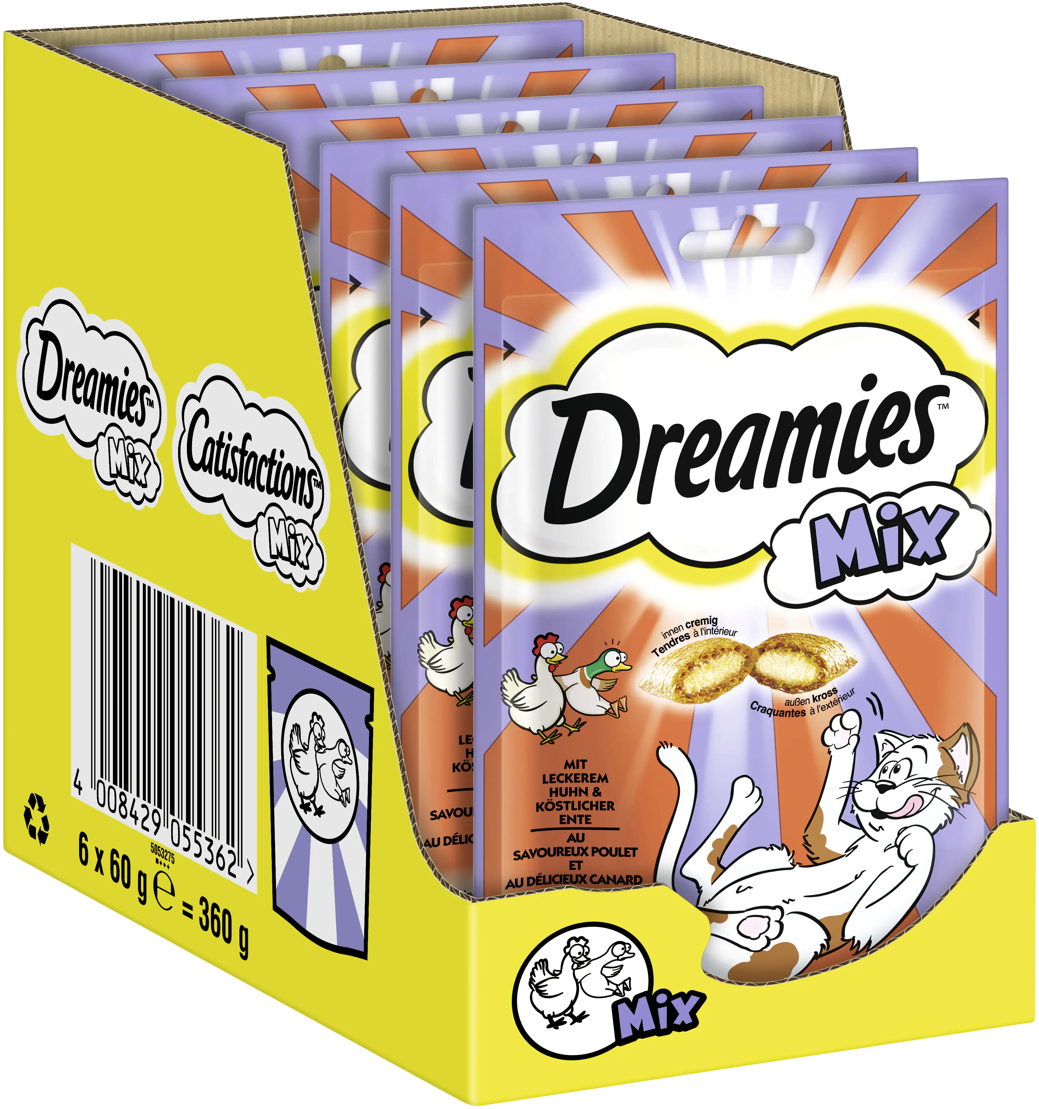 Dreamies Katzensnacks Huhn und Ente 60 g