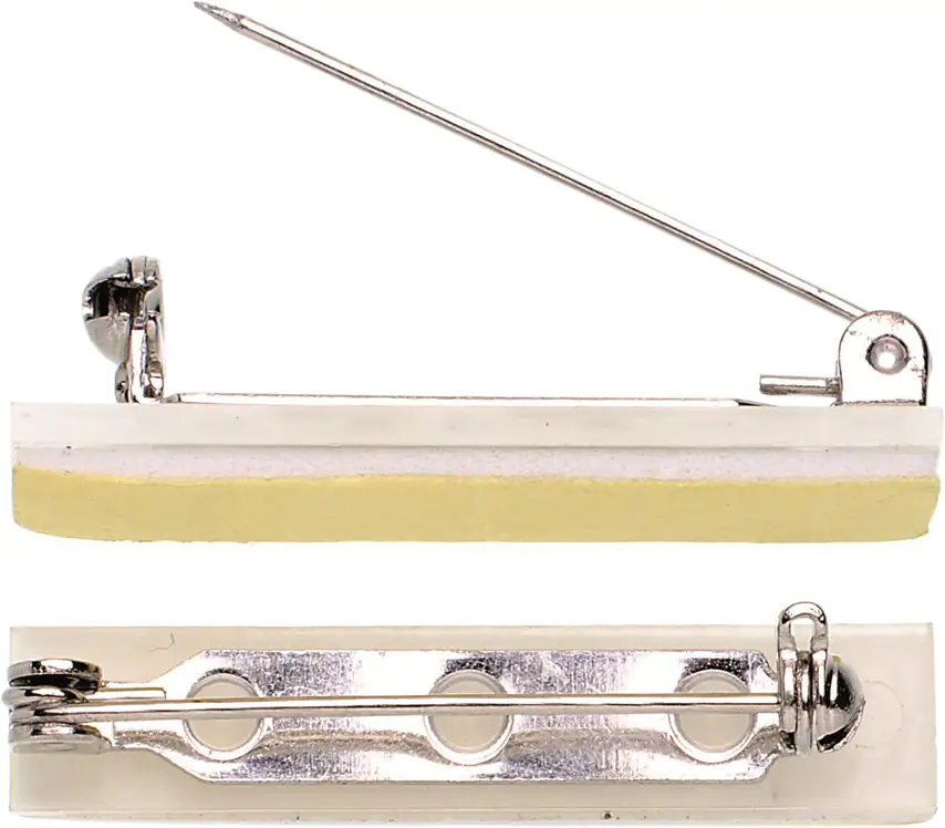 Glorex Broschennadel 25 mm 3 Stück, silberfarben