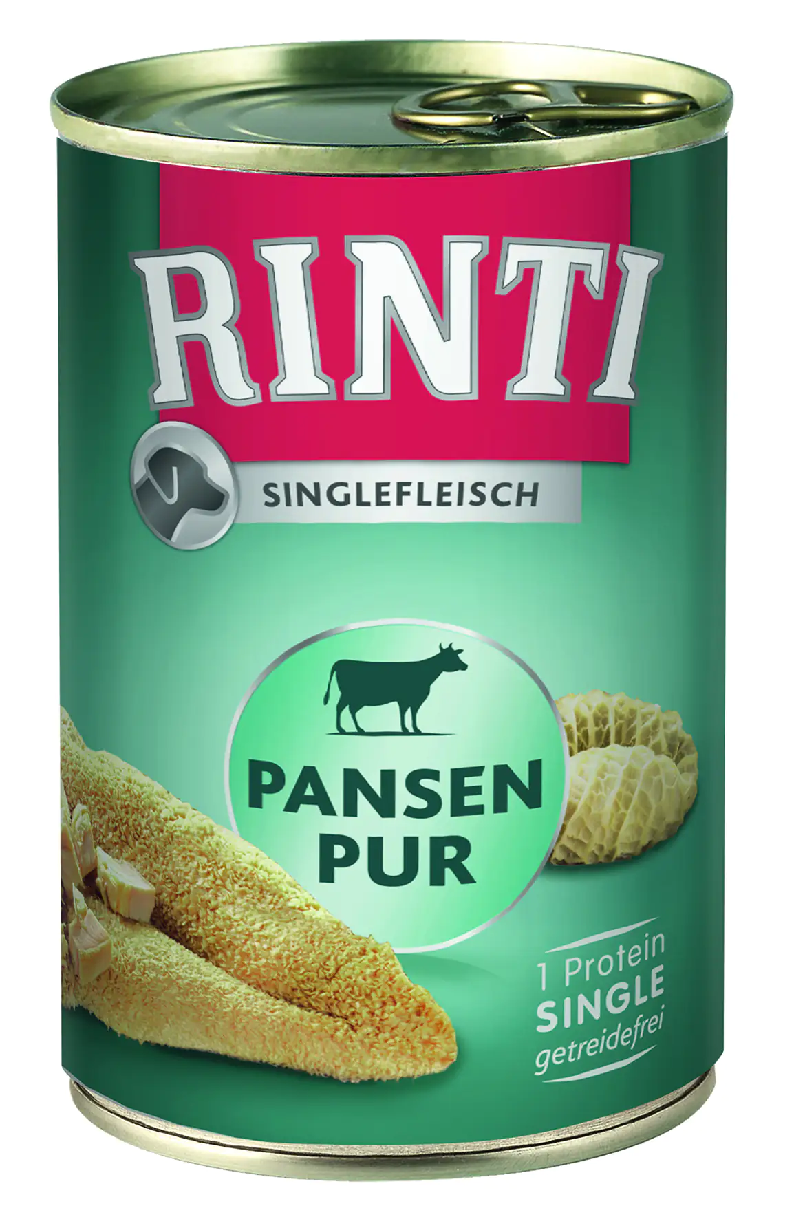 Rinti Singlefleisch Hundenassfutter Adult 400 g Pansen pur