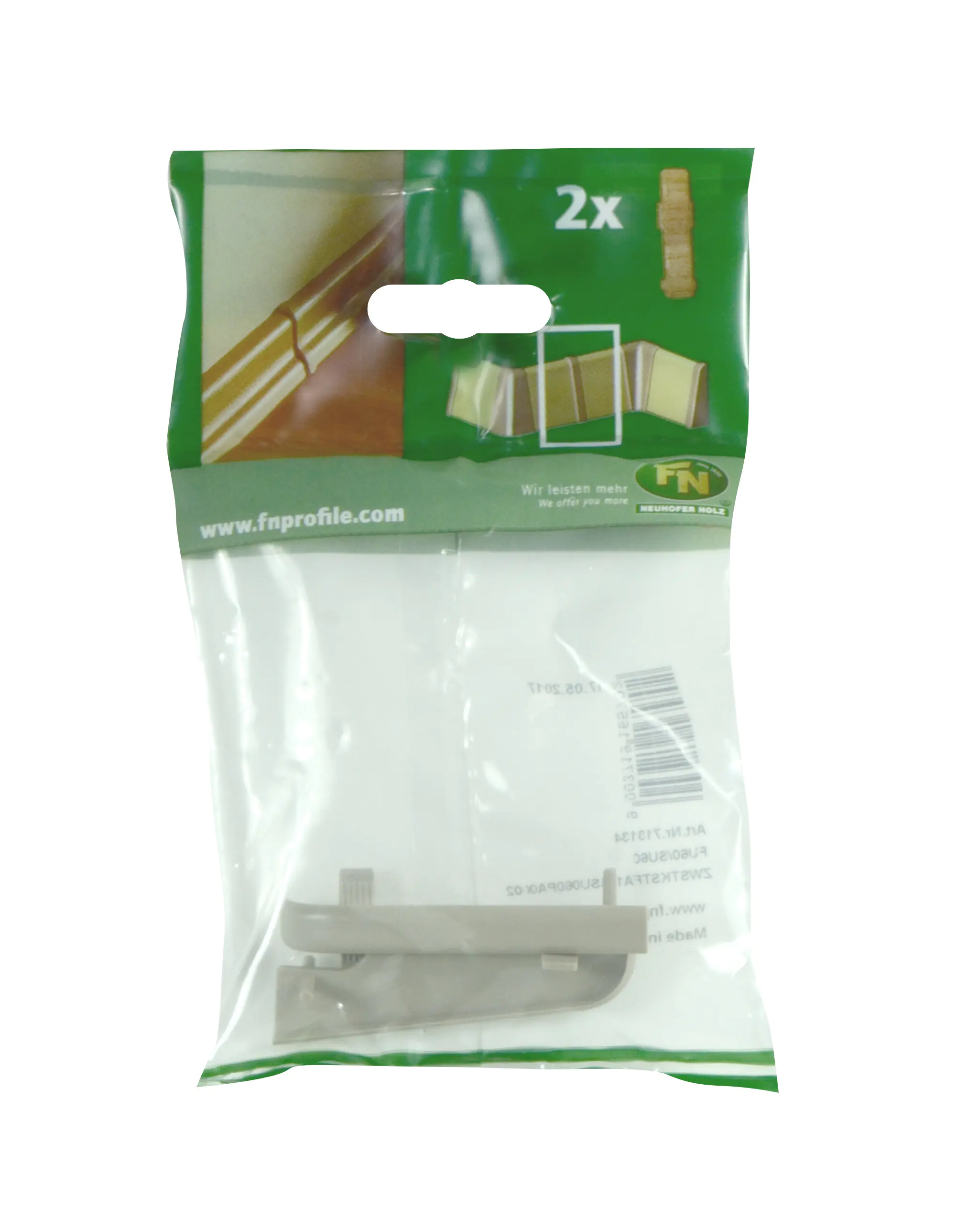 Neuhofer Zwischenstück für Fußleiste grau