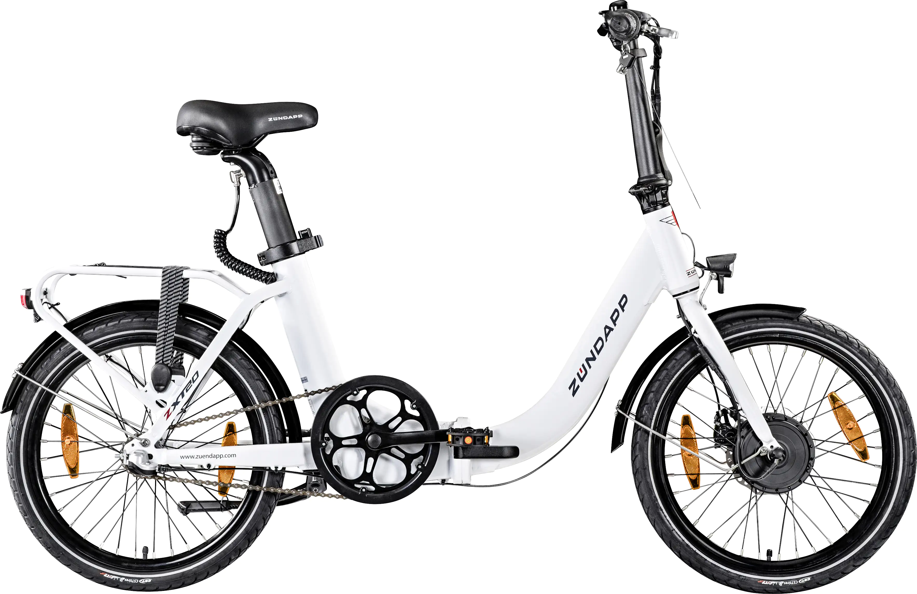 Zündapp E-Bike Faltrad ZXT20 20 Zoll RH 36cm 3-Gang 230 Wh weiß