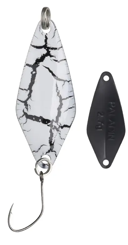 Paladin Angelköder Spoon Bifröst 3,7 g UV schwarz/weiß/schwarz