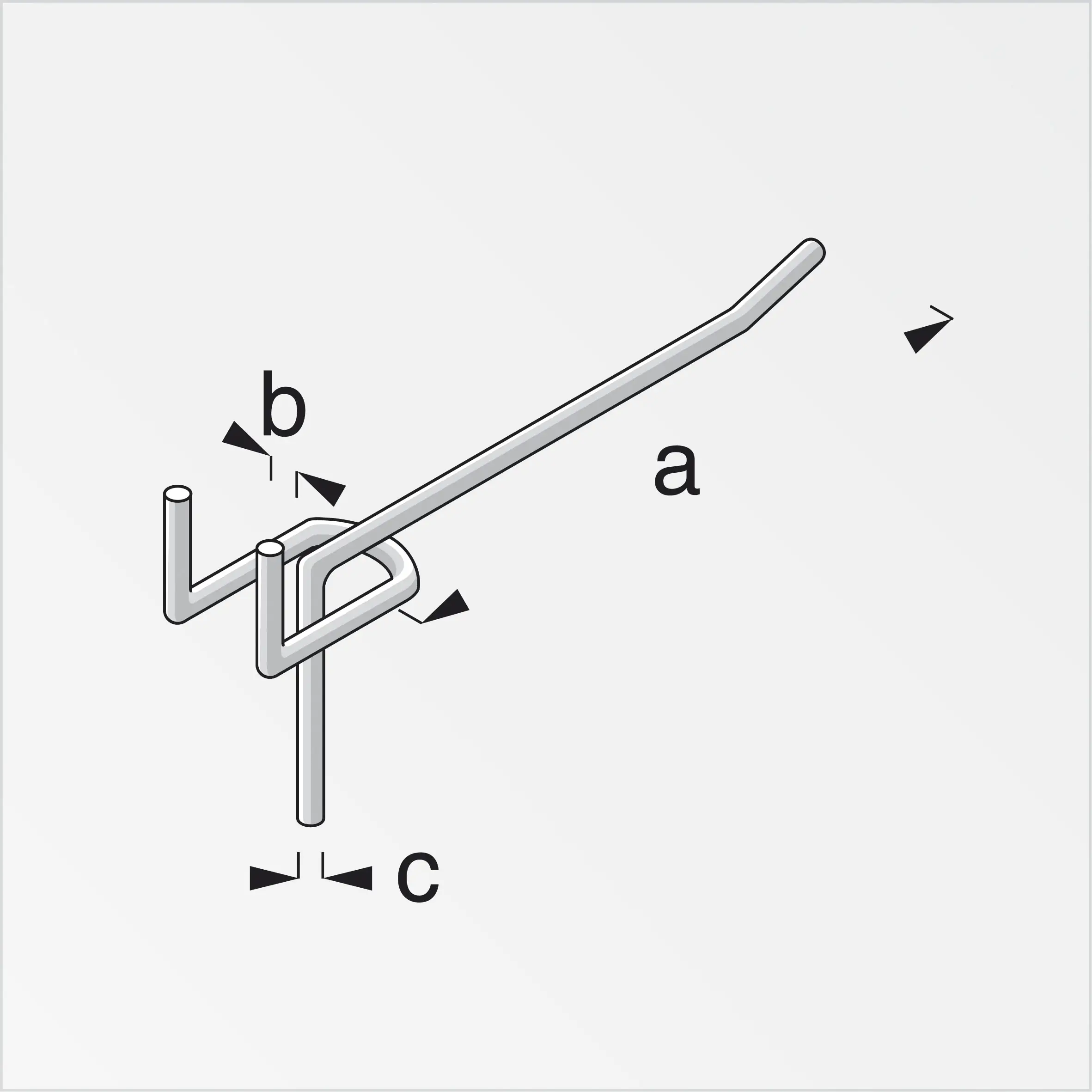 alfer Lochblechhaken, groß 80 mm 80 x 15 x 3.4 mm Stahl verzinkt alfer Lochblechhaken, groß 80 mm 80 x 15 x 3.4 mm Stahl verzinkt