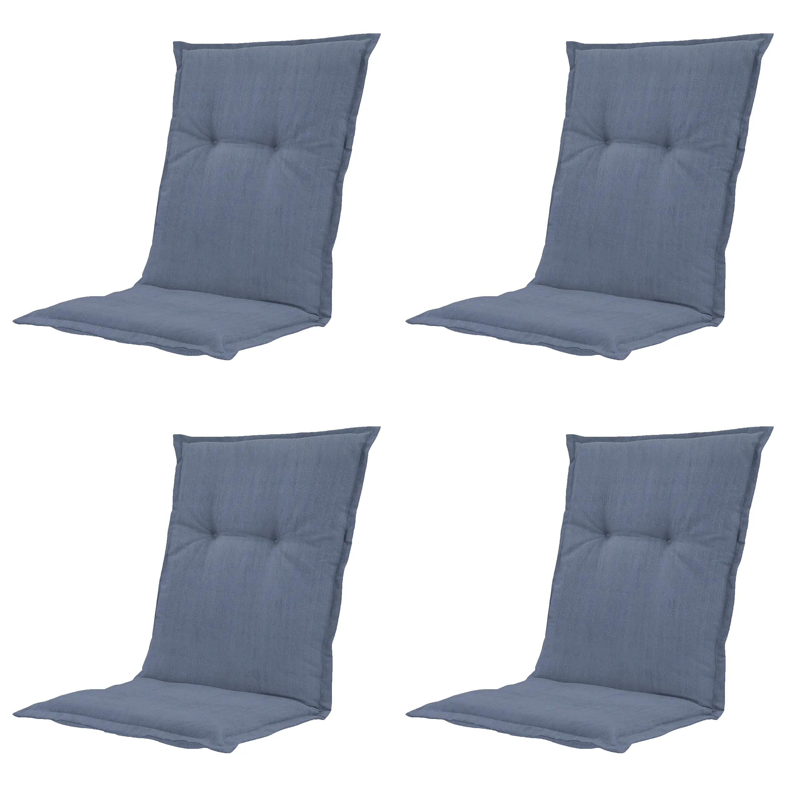 Madison Niederlehner-Auflage Basic kobalt 105 x 50 cm 4er-Set