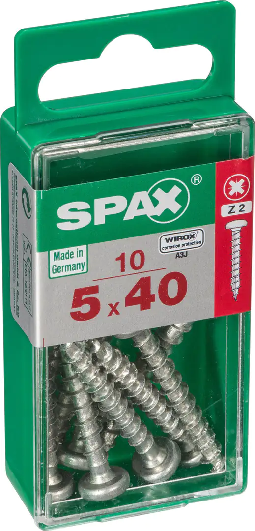 Spax Universalschrauben 5.0 x 40 mm TX 20 - 10 Stk. Spax Universalschrauben 5.0 x 40 mm TX 20 - 10 Stk.