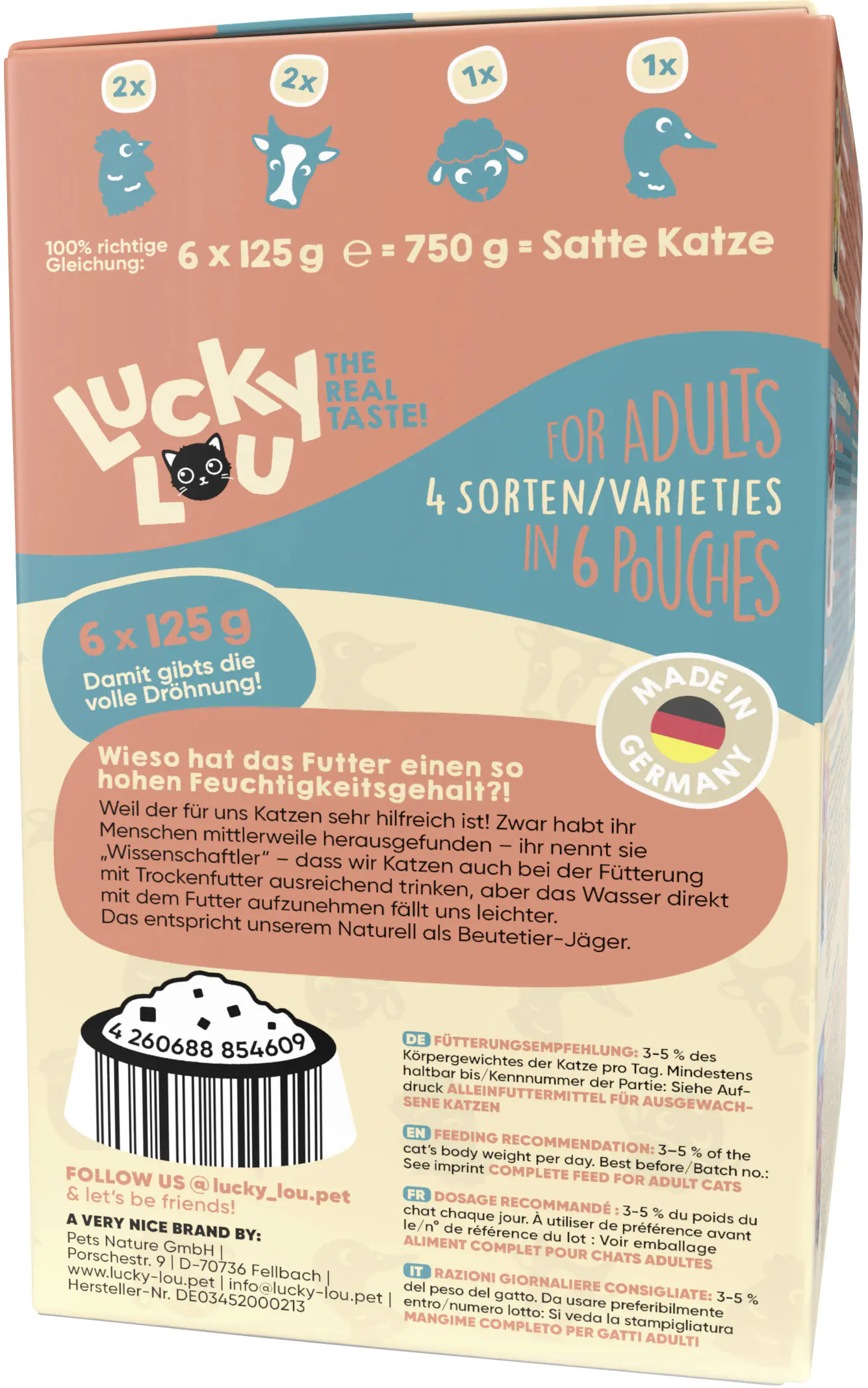 Lucky Lou Lifestage Adult Tasty-Mix 6x125g