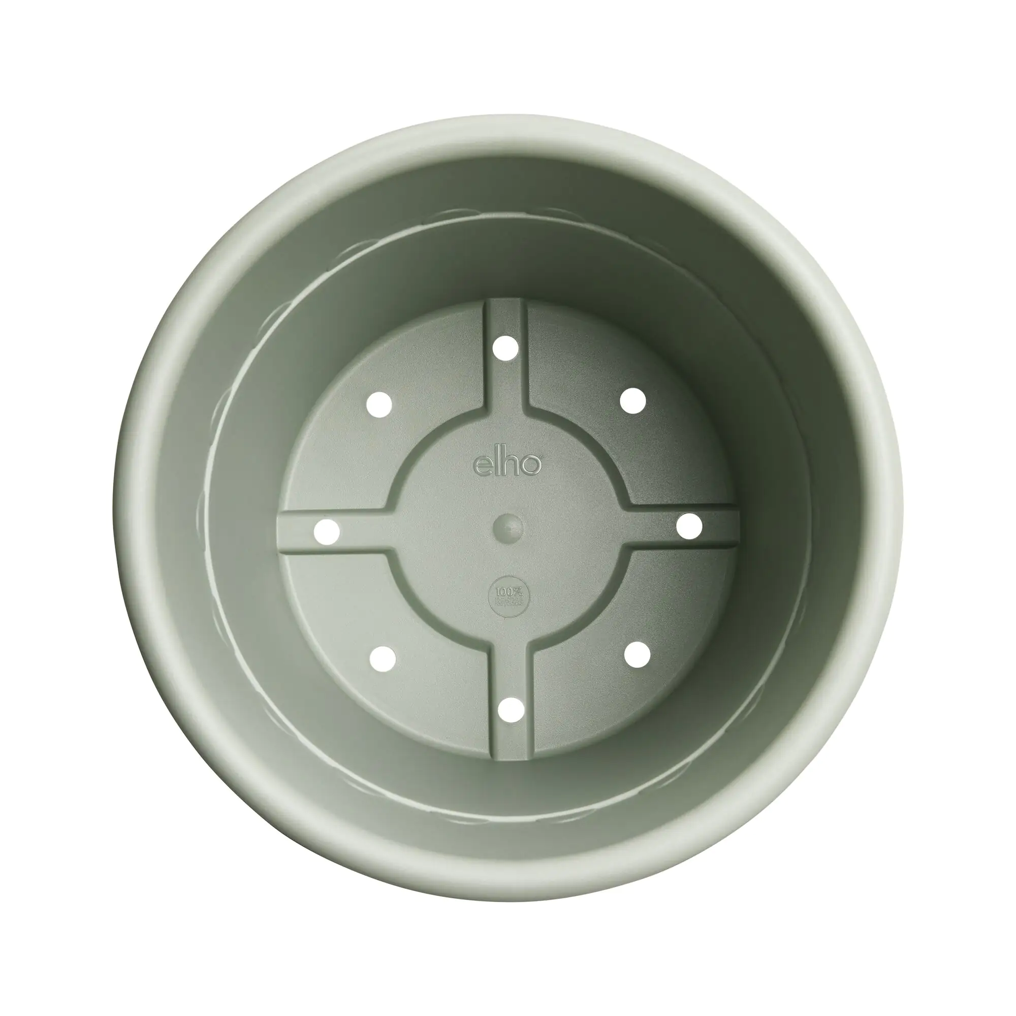 Elho Blumentopf Kunststoff grün Ø 25 cm Algarve Cilindro