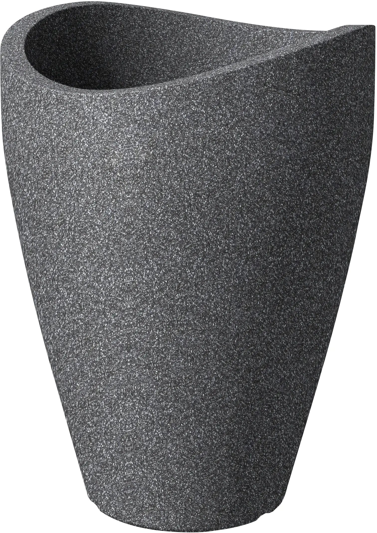 Scheurich Übertopf Wave Globe High Ø 40 x 40 cm schwarz granit