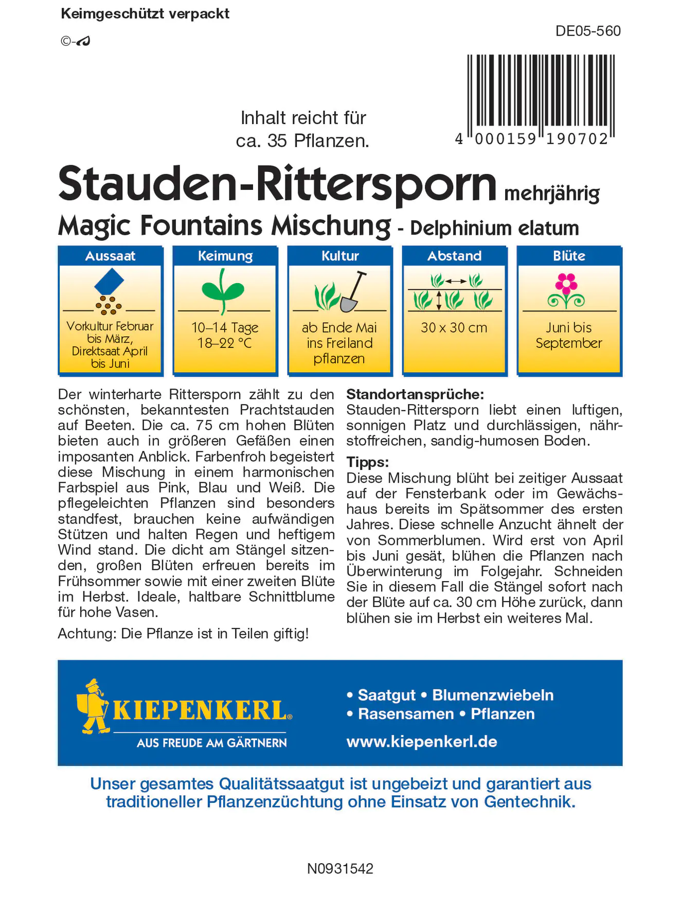 Kiepenkerl Stauden-Rittersporn Magic Fountains Mischung