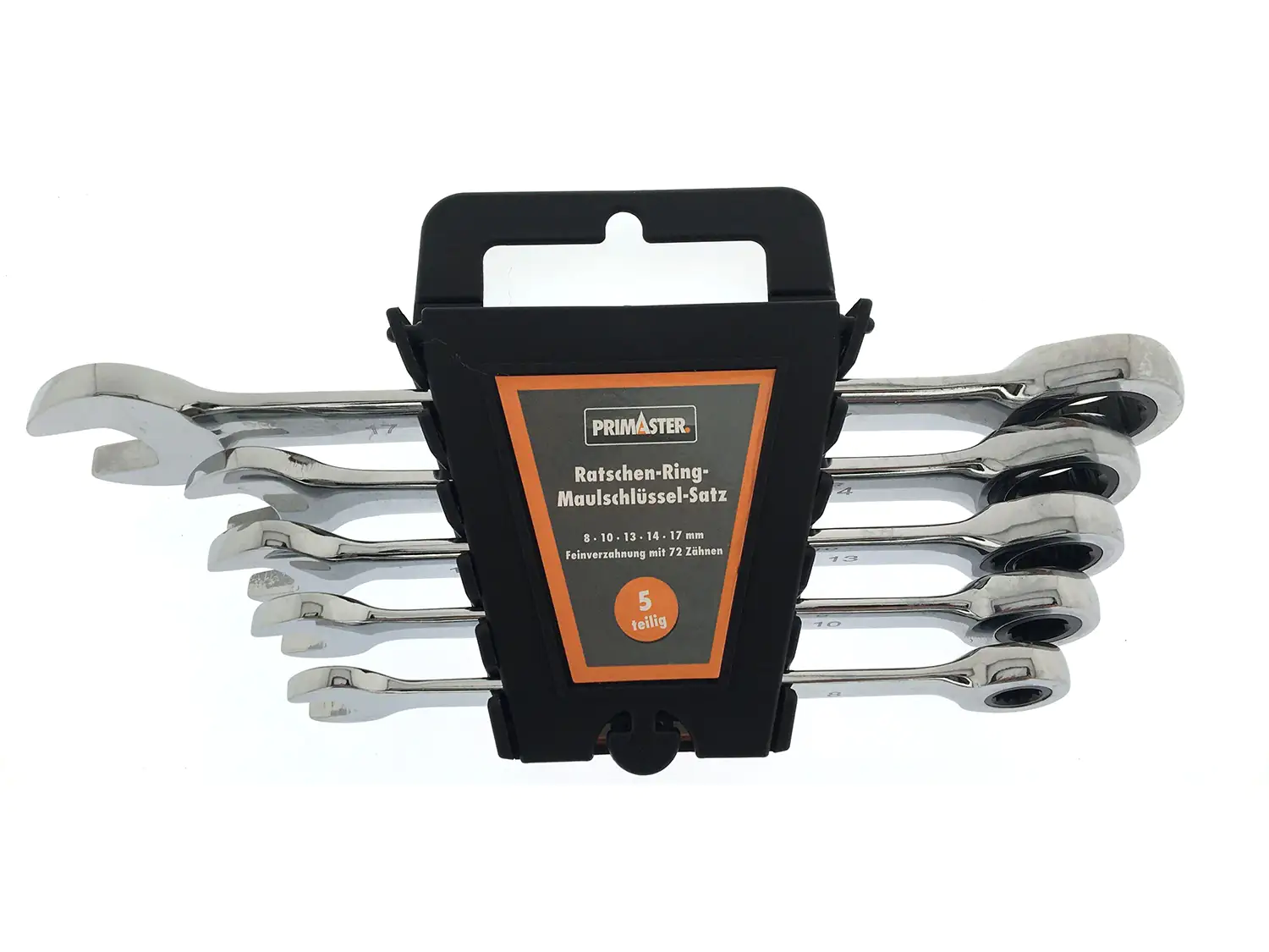 4333692044554 Primaster Ratschen-Ring-Maulschlüssel Set 5-teilig