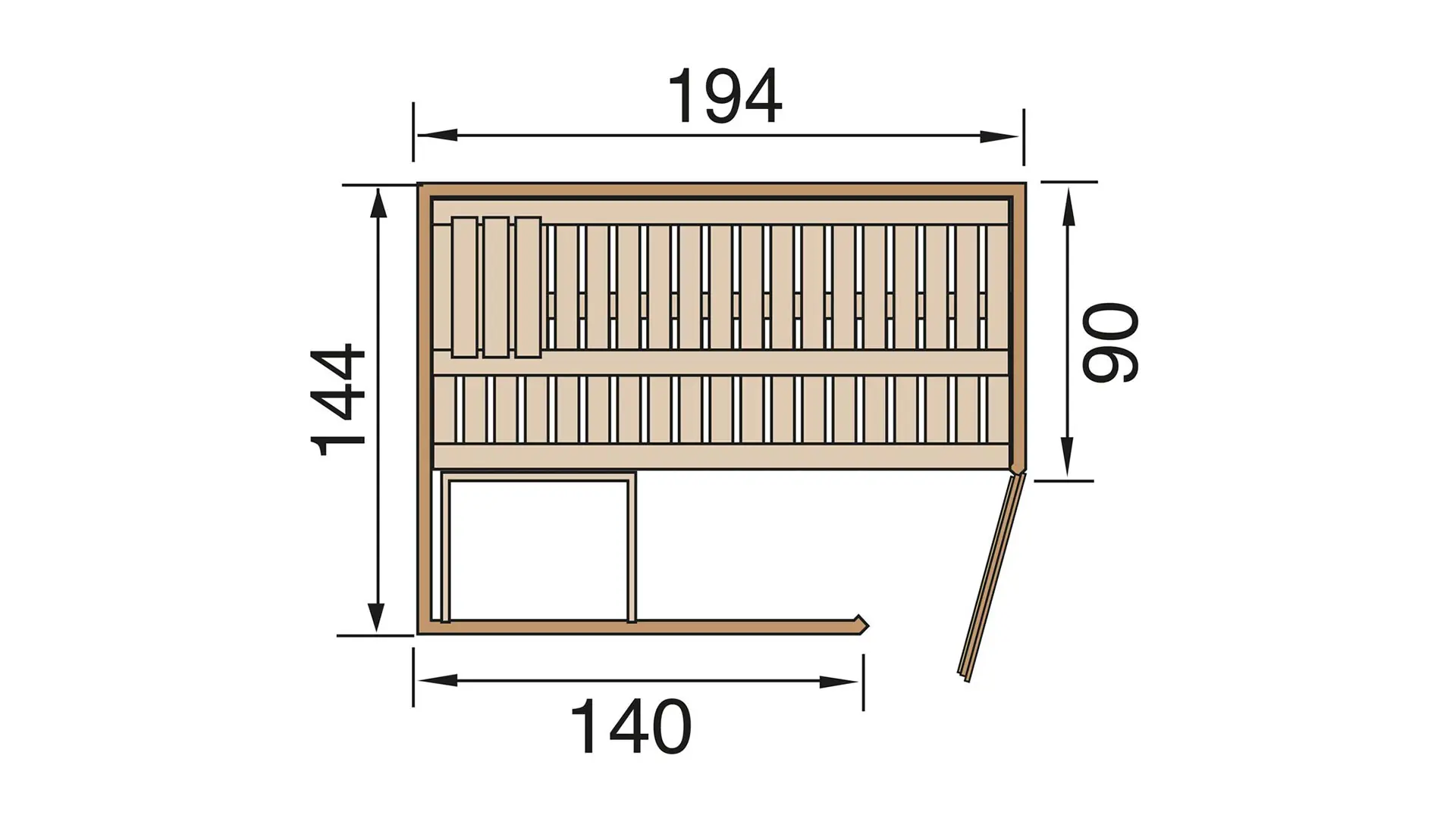 Weka Elementsauna Varberg Eck Gr. 1 Sparset 7,5 kw BioS