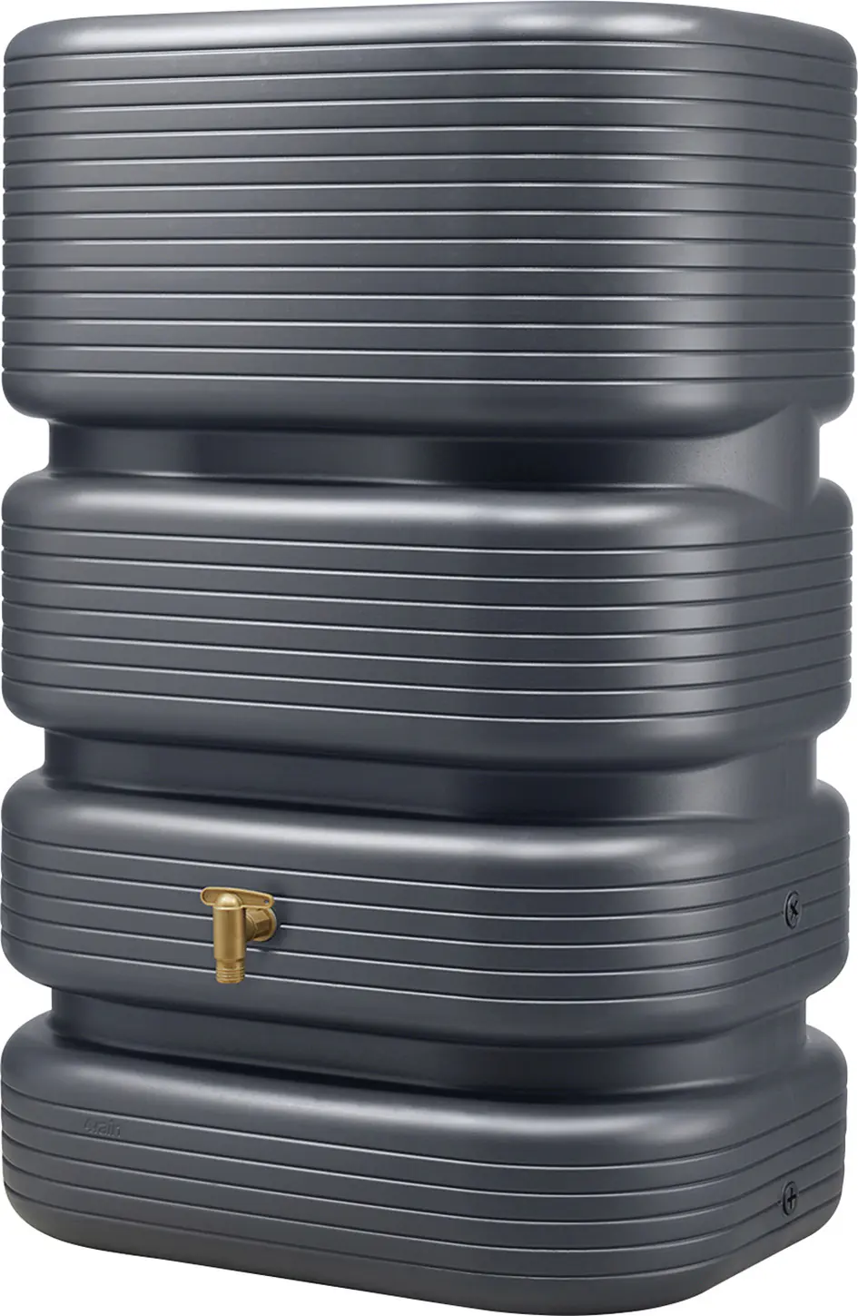 4rain Regentonne Wandtank Quadro 500 L graphitgrau