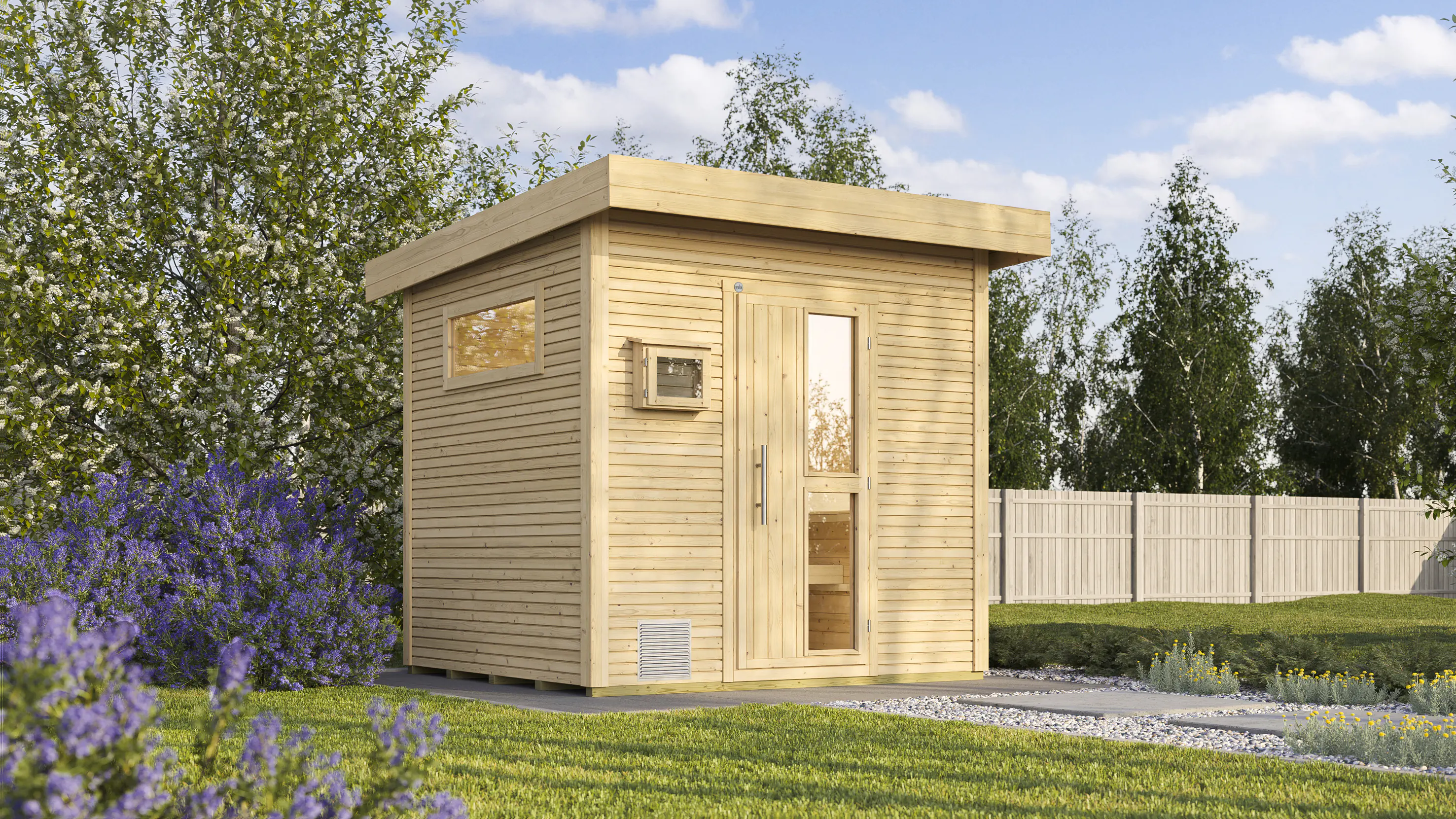 Weka Gartensauna Kuopio 5,66 m² natur