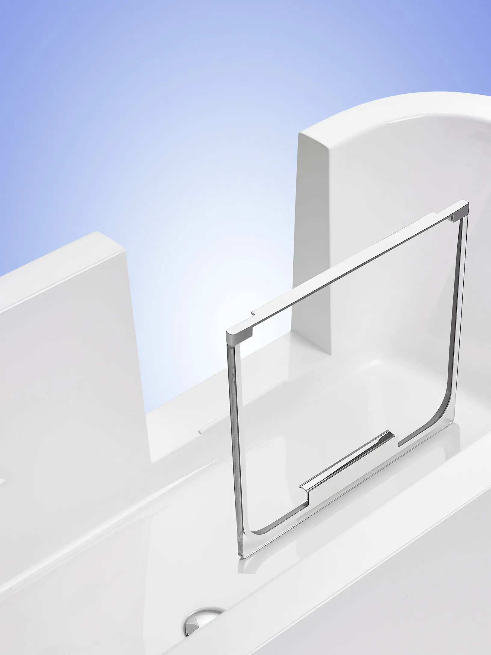 Ottofond Badewanne barrierefrei 180 x 80 cm mit Wassereinlauf links weiß